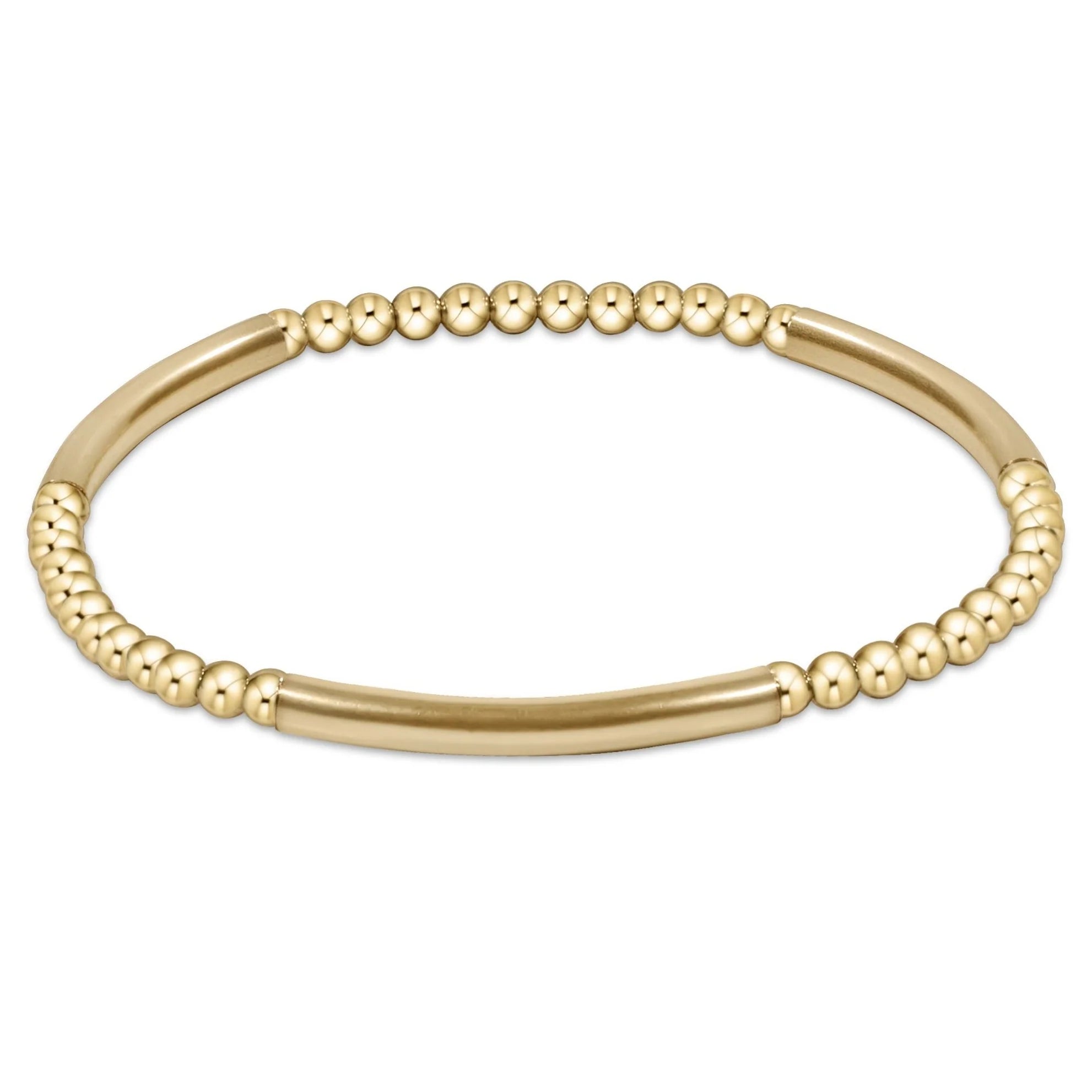 Enewton 3mm Bliss Bar Gold Pattern Bracelet - Be You Boutique