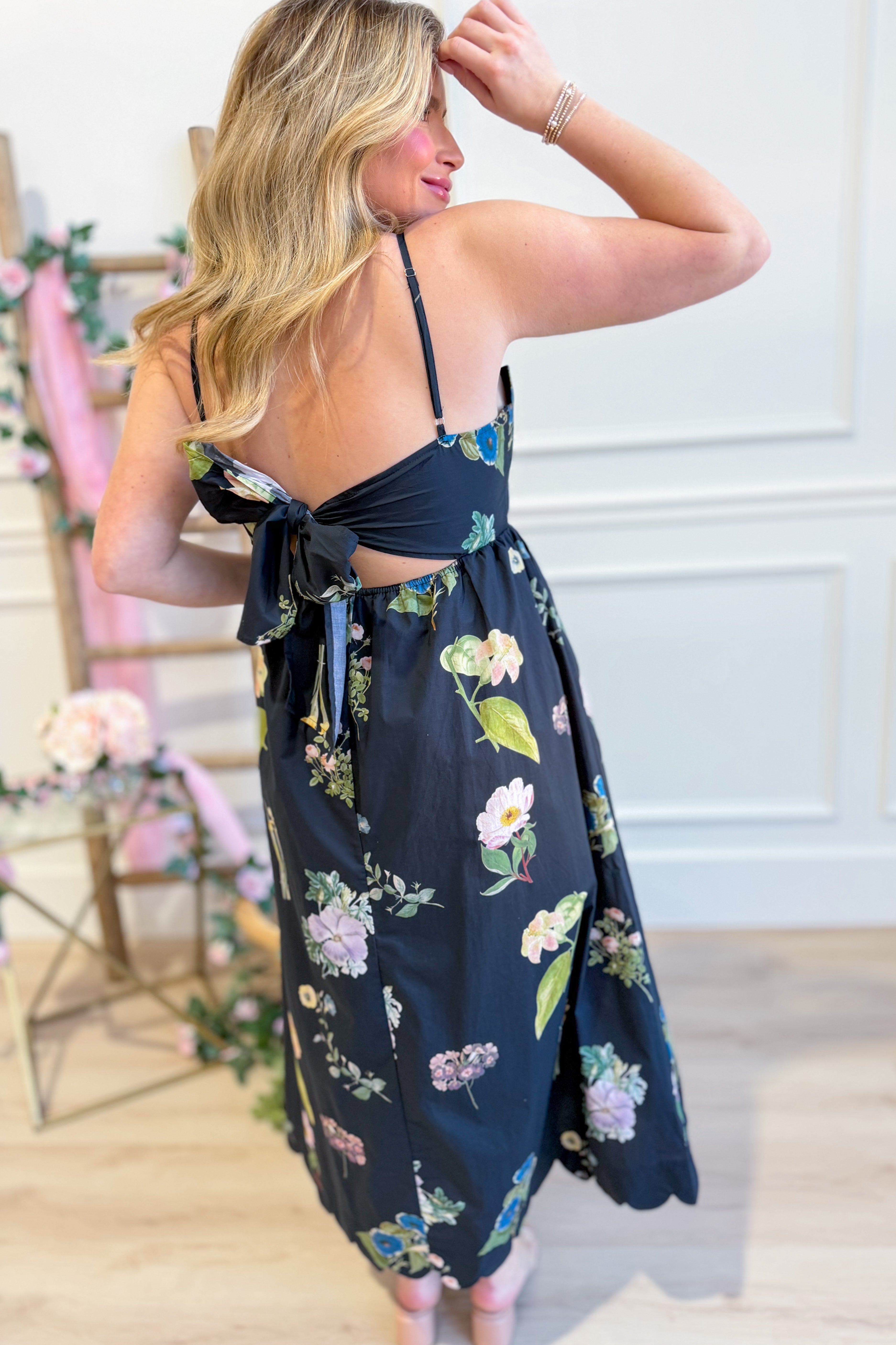 Mandy Floral Sleeveless Dress - Be You Boutique