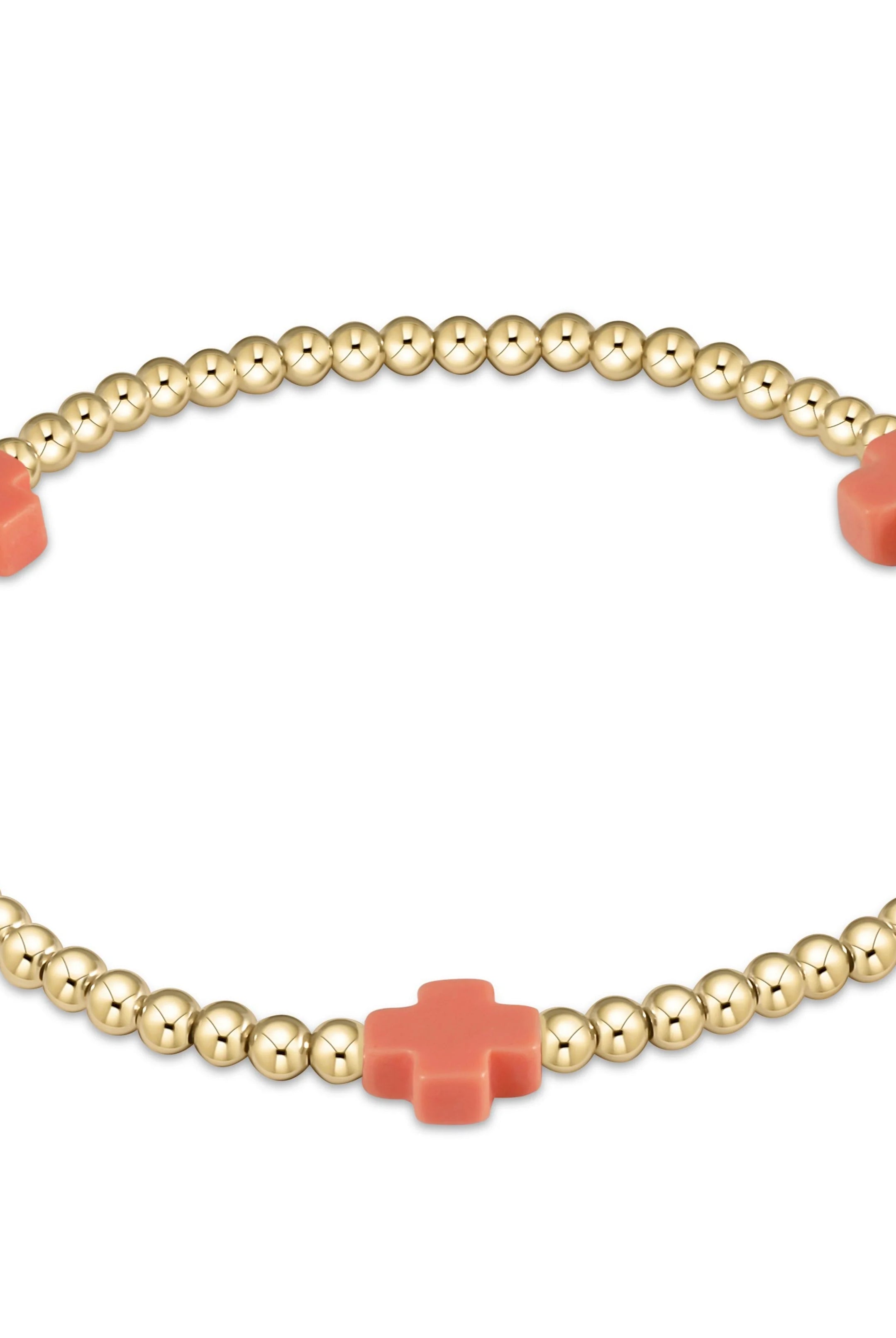 Enewton 3mm Signature Cross Gold Bracelet - Be You Boutique