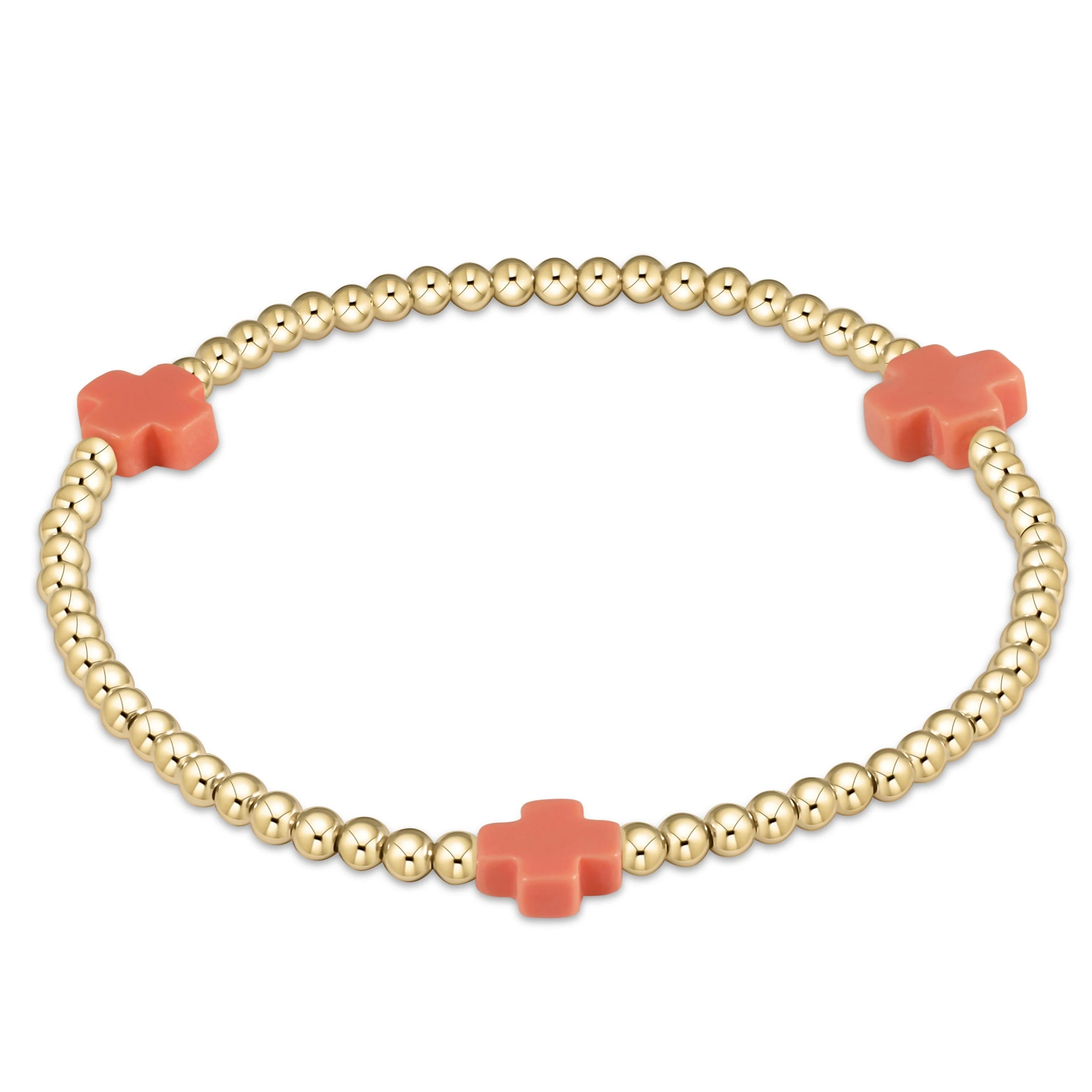 Enewton 3mm Signature Cross Gold Bracelet - Be You Boutique