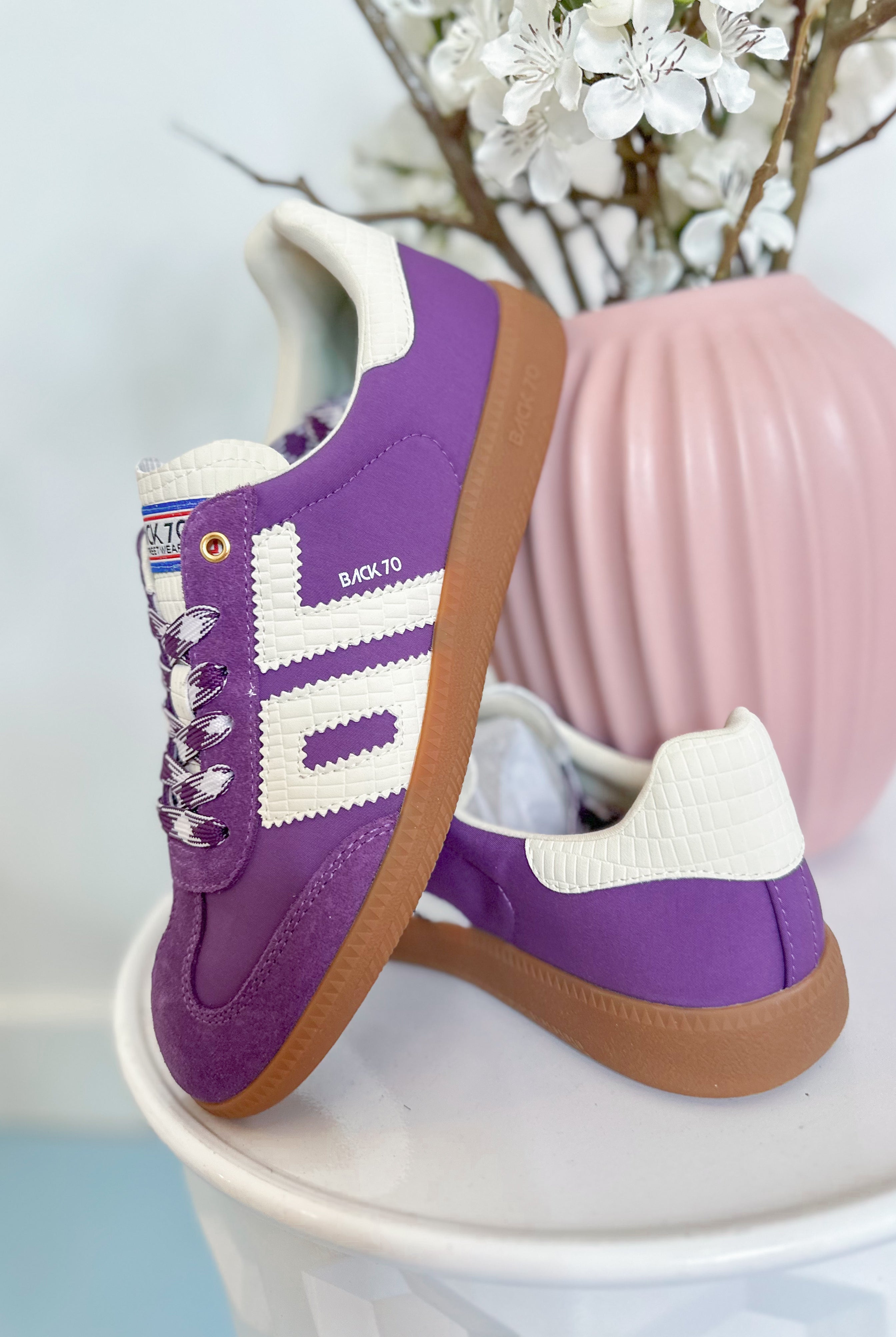 BACK70 Ghost Sneaker in Purple Milk - Be You Boutique