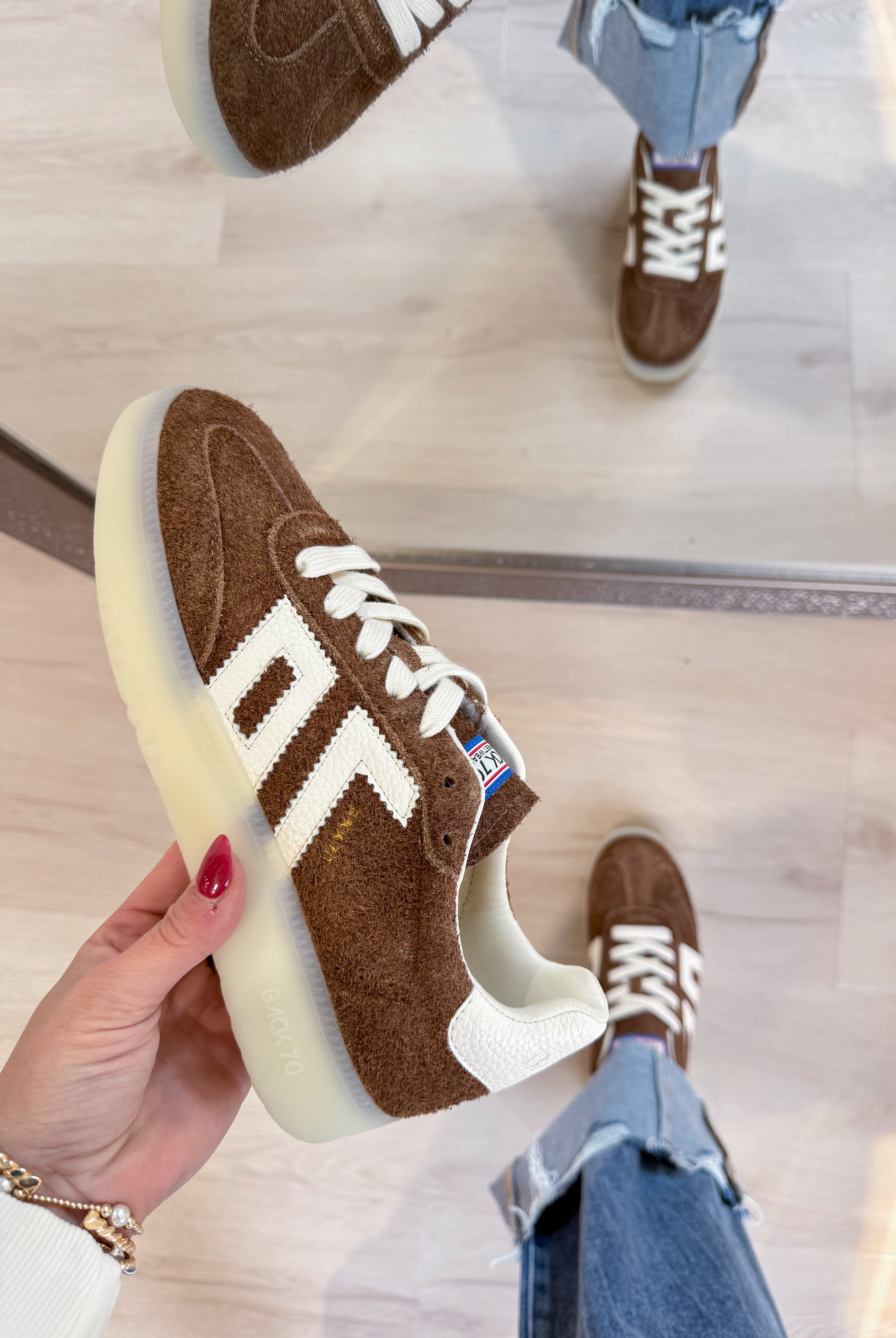 BACK70 Boston Sneaker in Brown Milk - Be You Boutique
