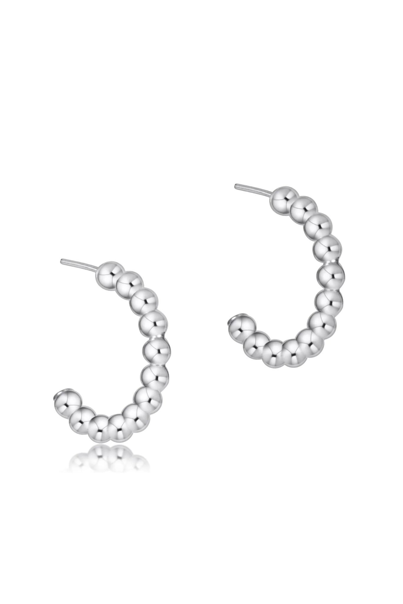 Enewton 1” 3mm Beaded Sterling Post Hoop - Be You Boutique