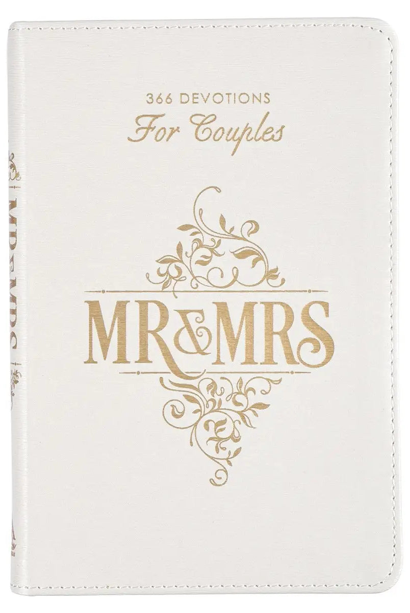 Devotional for Mr. and Mrs. White in faux leather cover, a 307 Home Accessories item by THE DAILY GRACE CO.