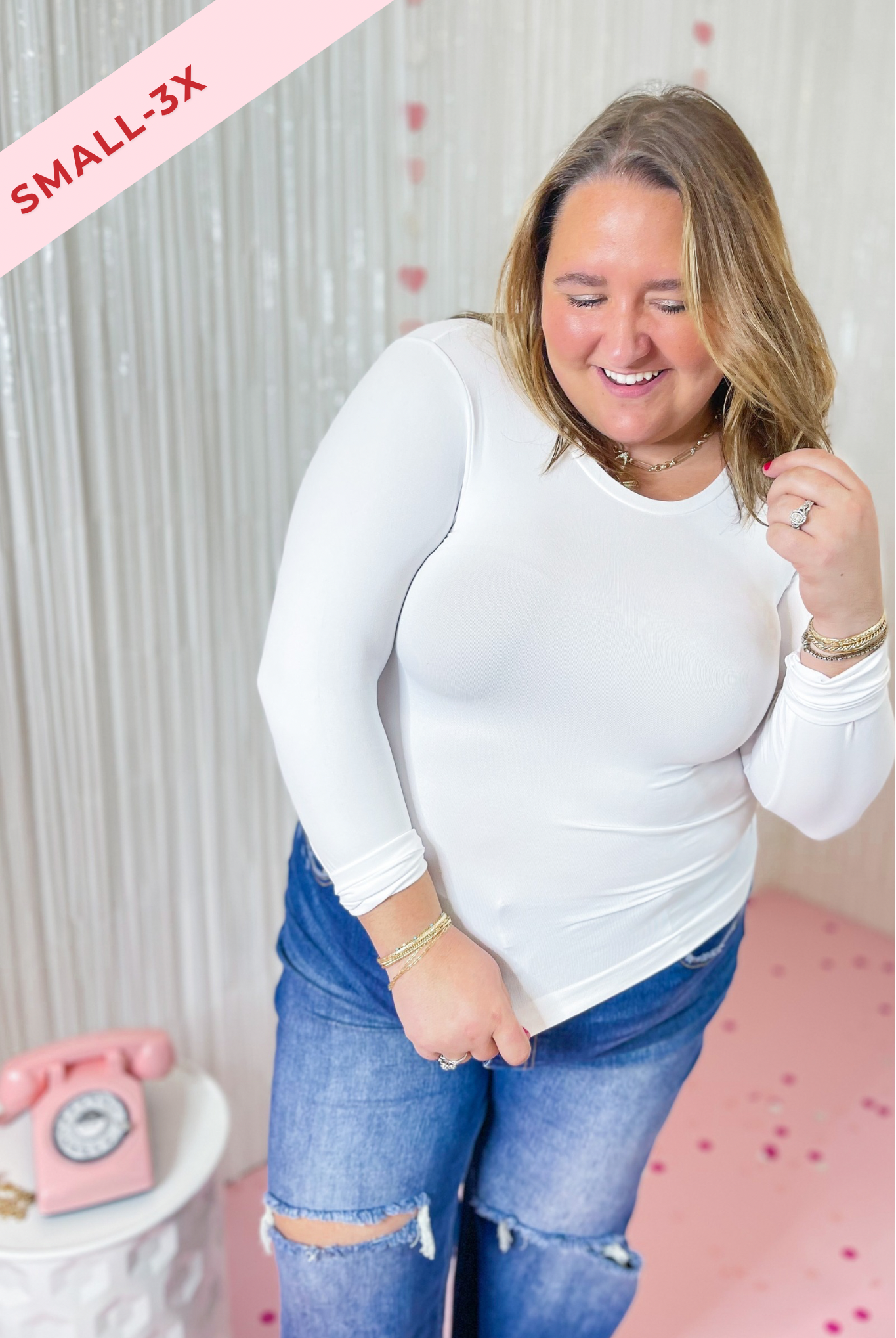 Katelyn Seamless Basic Round Neck Long Sleeve Top - Be You Boutique