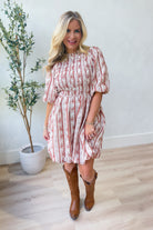 Rhonda Floral Ruffle Trim Dress - Be You Boutique