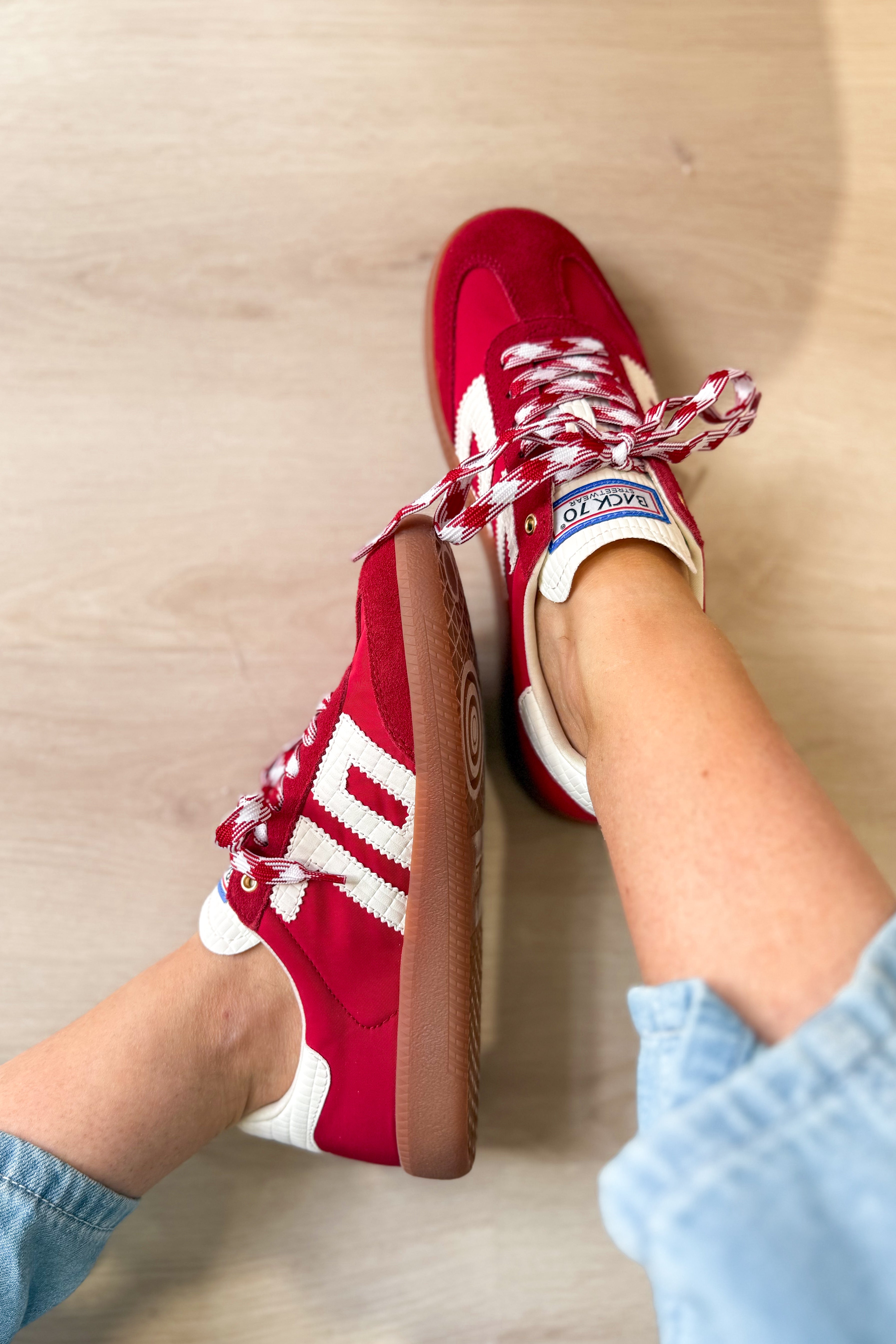 Red Milk BACK 70 Ghost Sneakers, 205 sneakers with sleek design and comfortable fit in a vibrant red color.