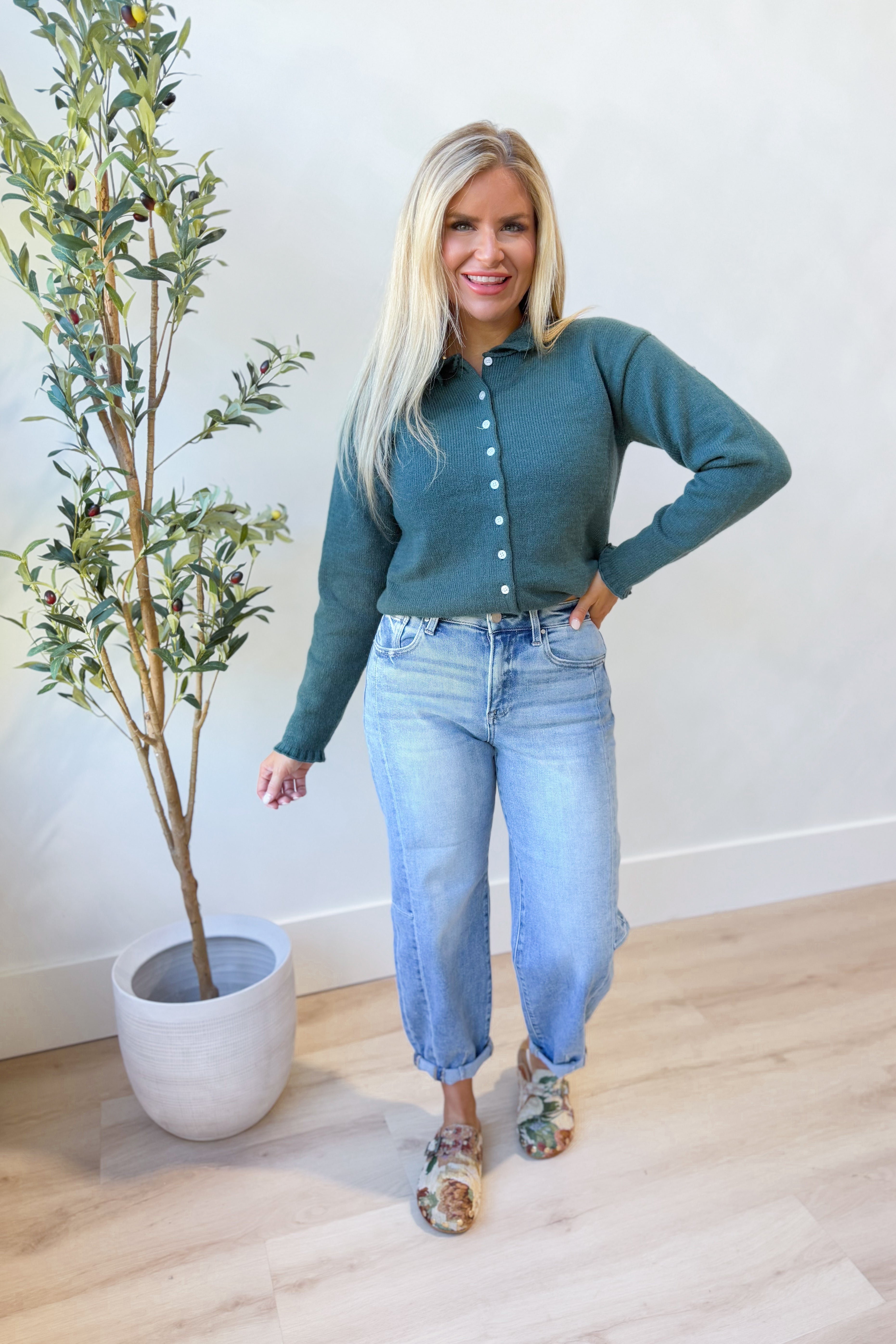 Courtney Knitted Button Down Cardigan - Be You Boutique