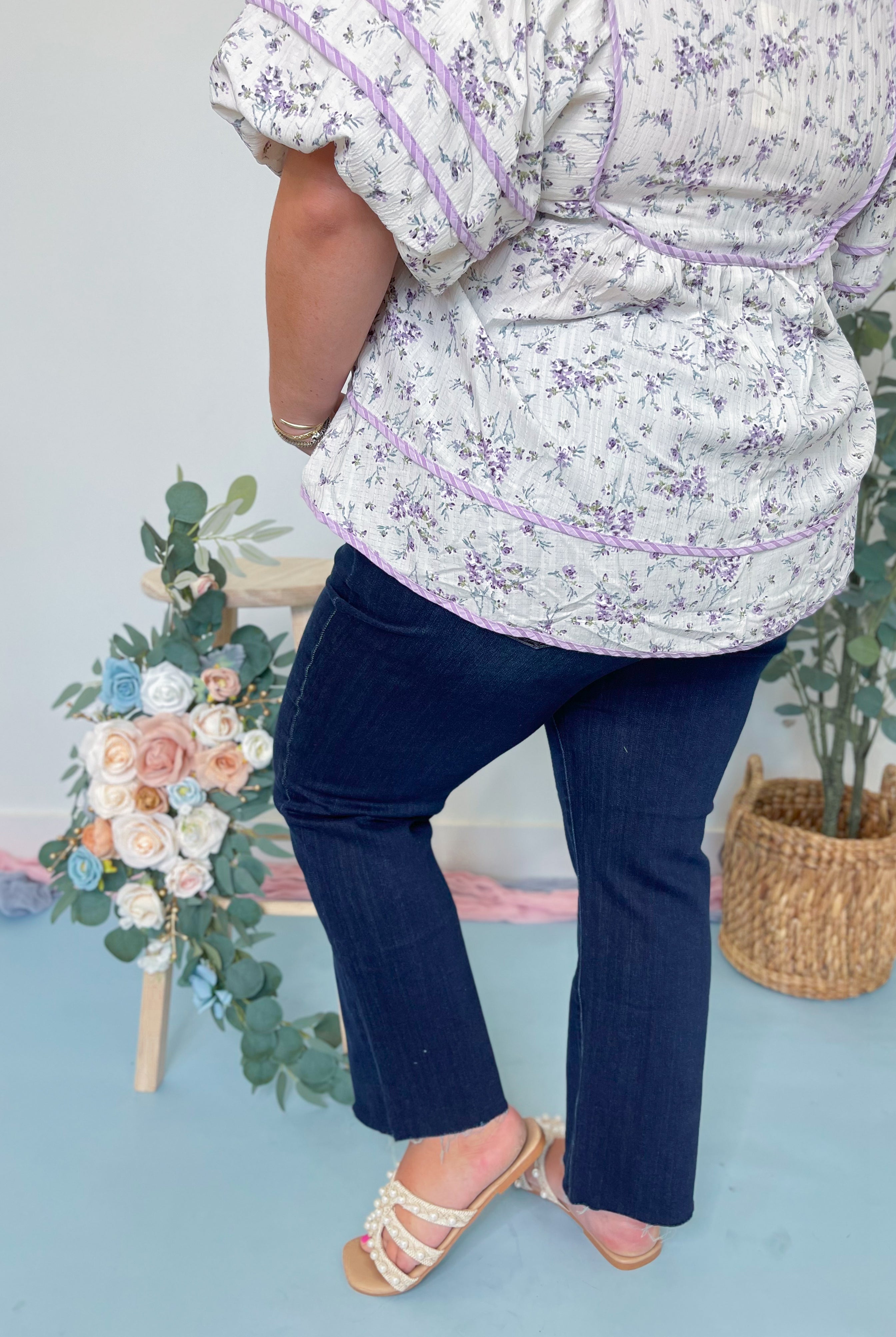 Risen John mid-rise straight raw edge jeans in dark denim, showing the front view with raw hem and classic five-pocket design.