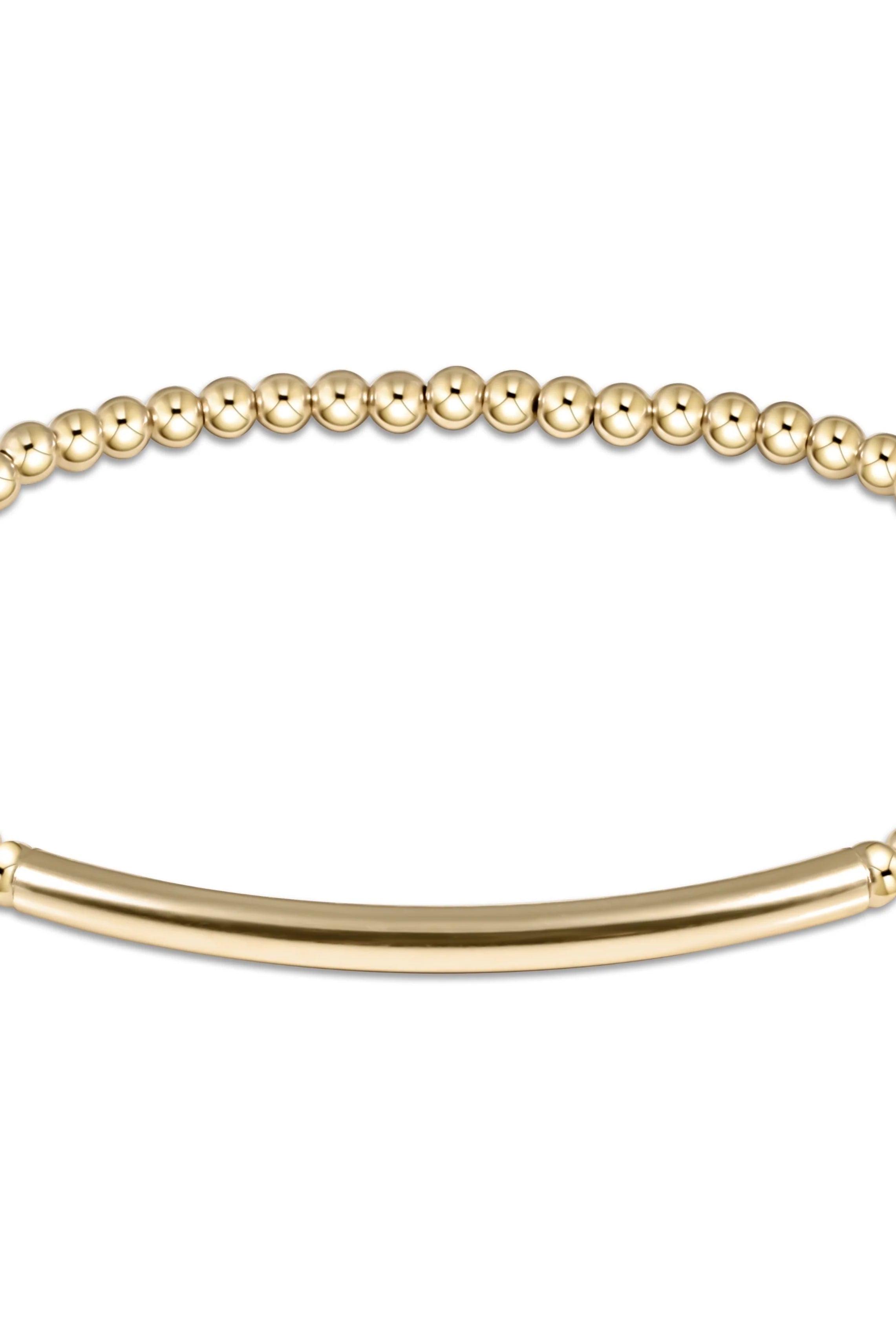 Enewton 3mm Classic Gold Smooth Bliss Bar Bracelet - Be You Boutique
