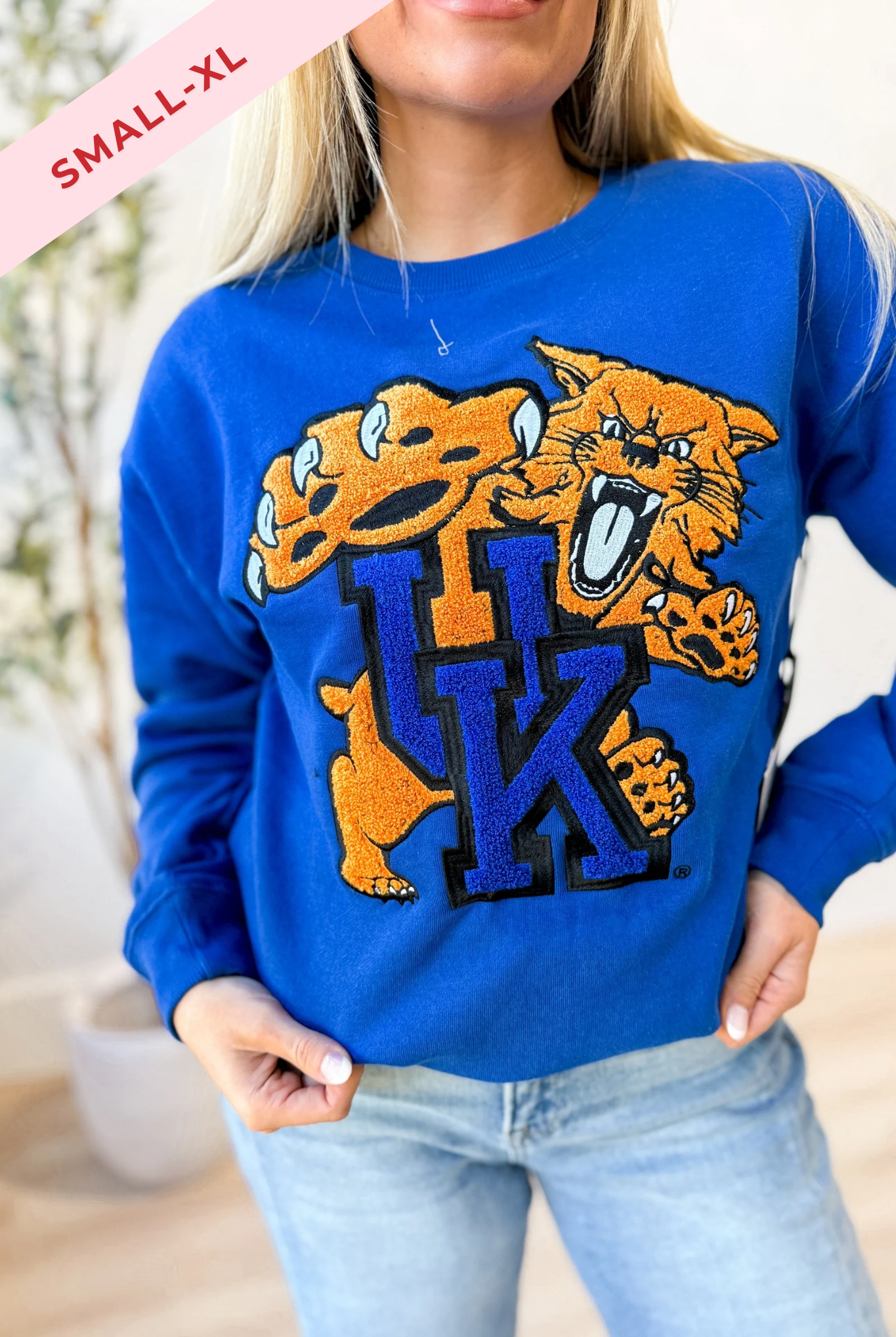 Game Day Social Kentucky Chenille Mascot Pullover - Be You Boutique