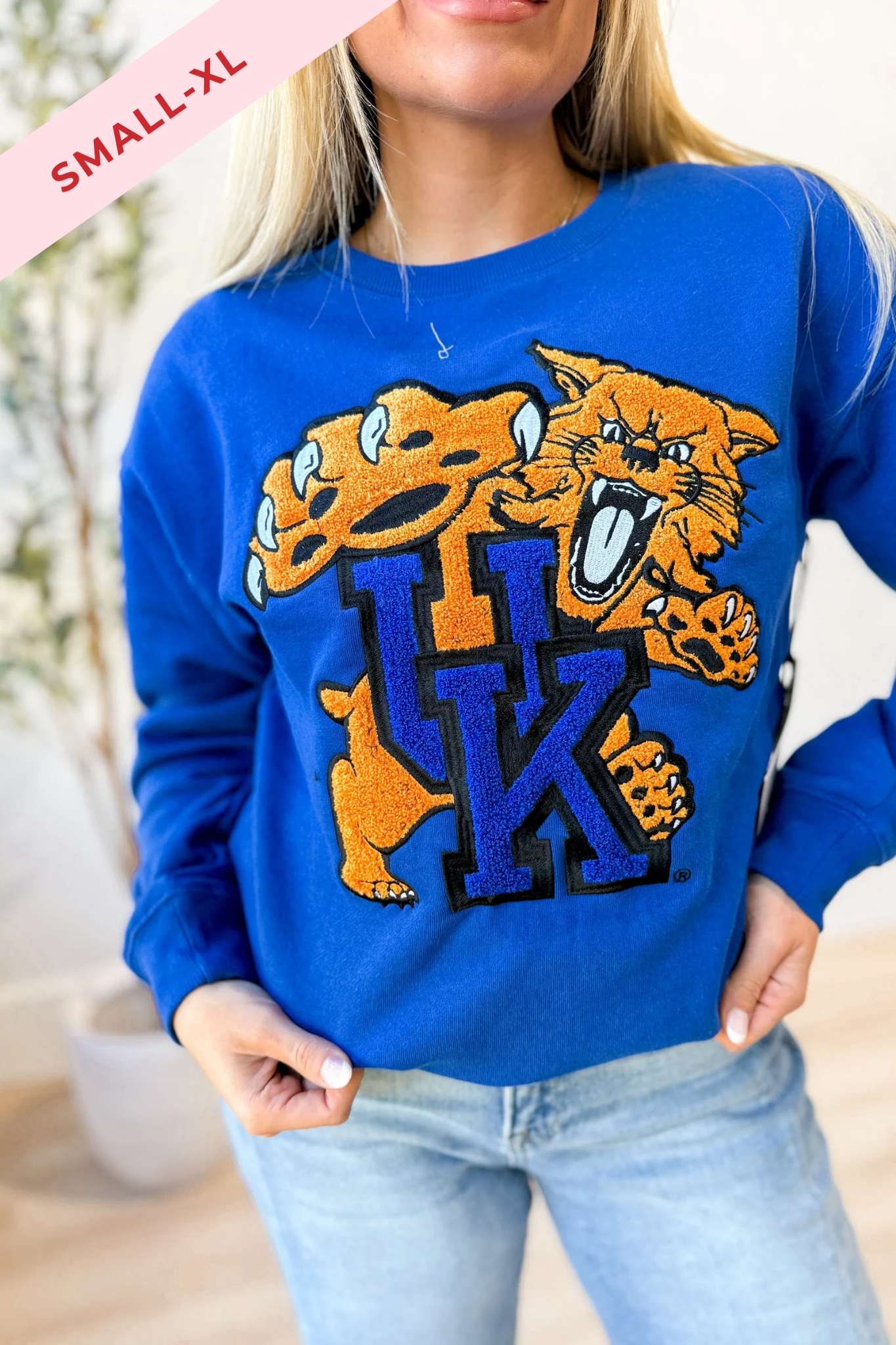 Game Day Social Kentucky Chenille Mascot Pullover - Be You Boutique