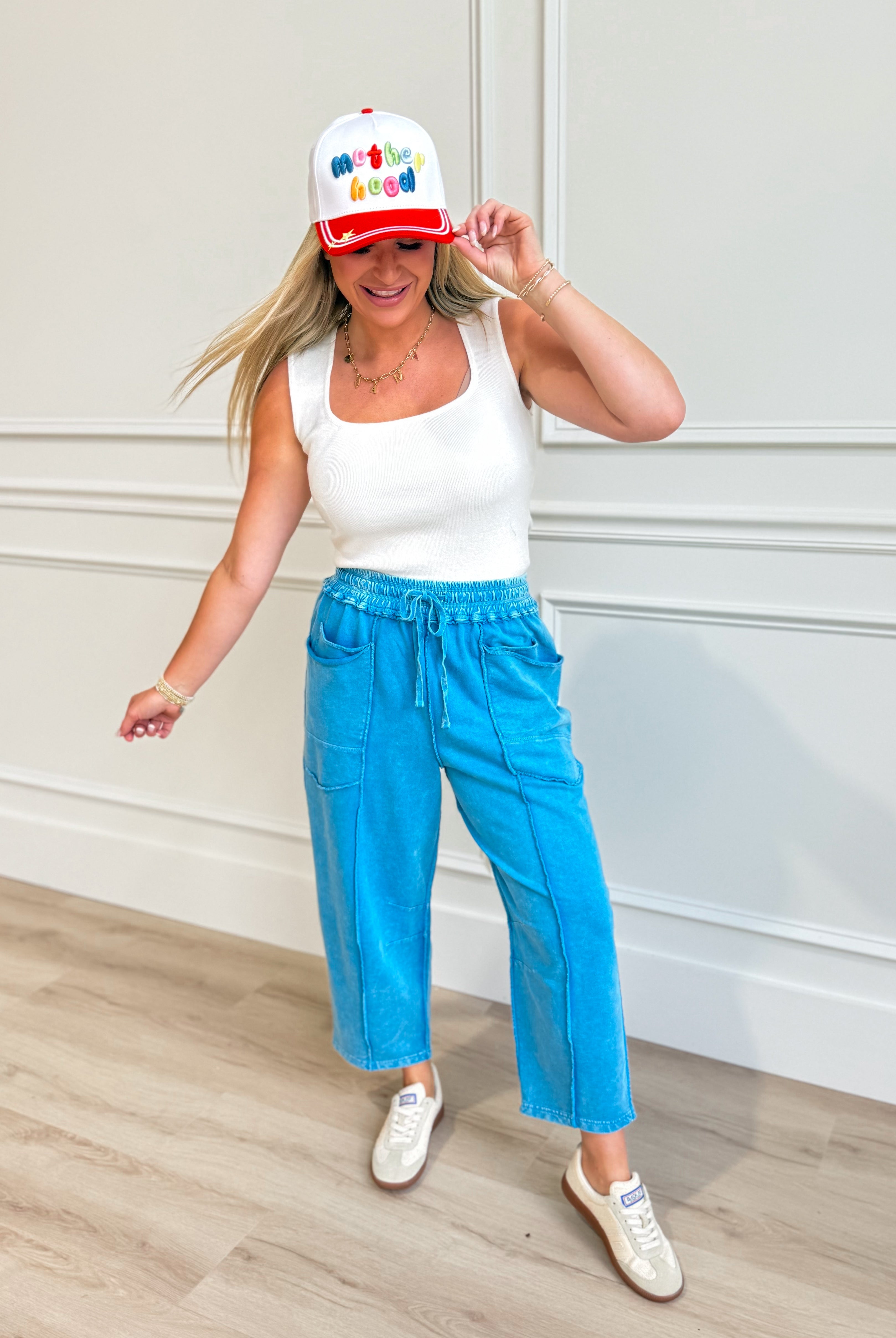 Vinny Mineral Washed Terry Knit Pant - Be You Boutique