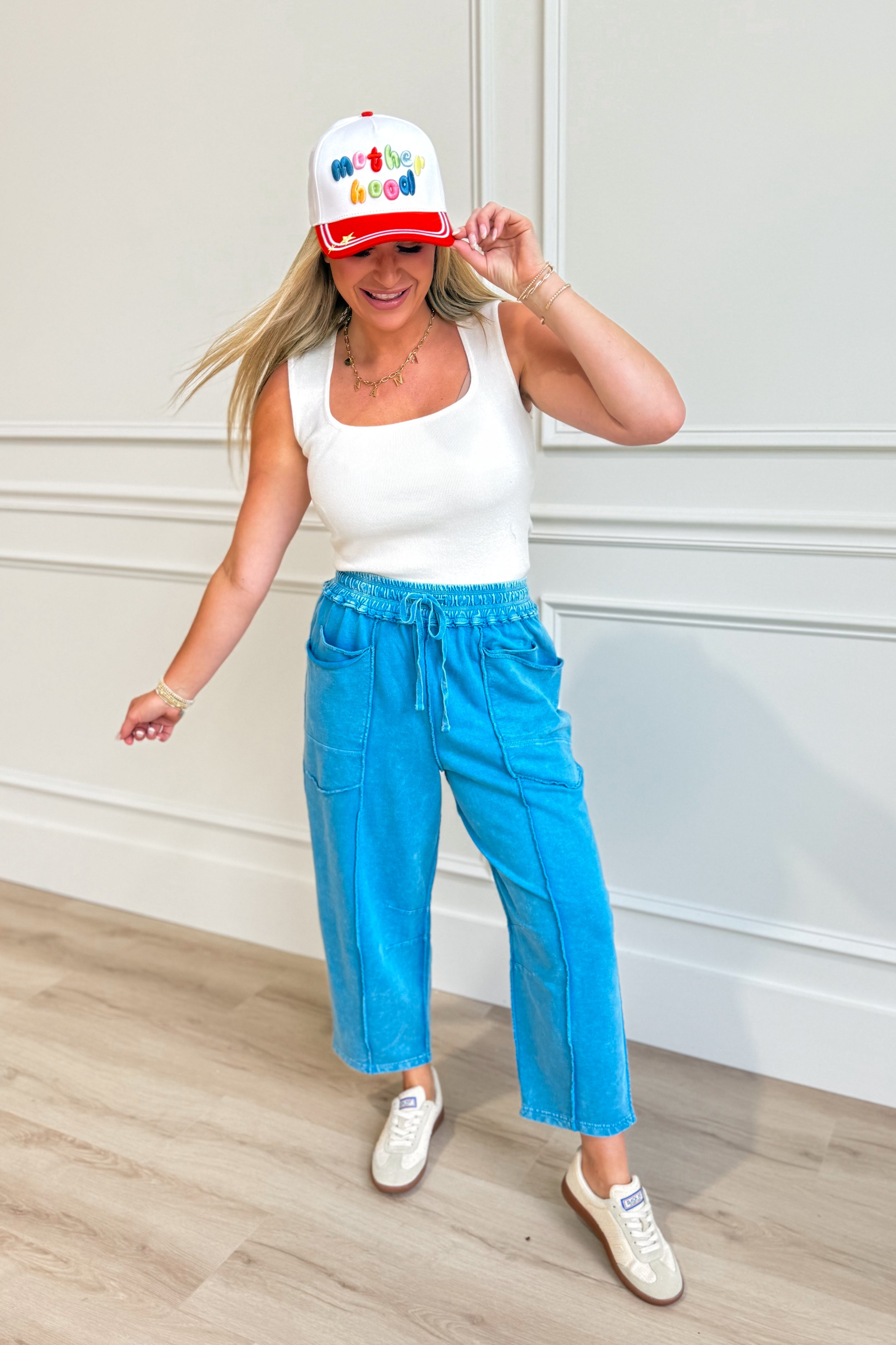 Vinny Mineral Washed Terry Knit Pant - Be You Boutique