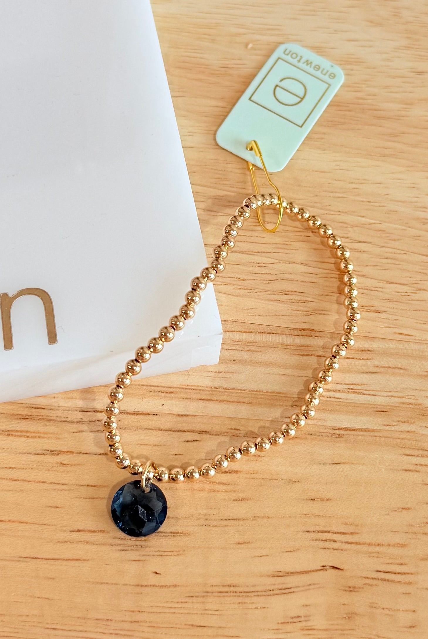 Enewton 3mm classic birthstone bracelet featuring colorful gemstone beads on a silver chain, elegant and timeless jewelry piece.