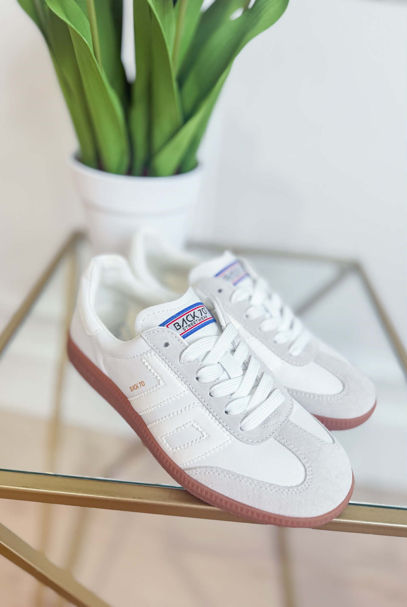 White Ice BACK 70 Cloud Sneakers, 205 Sneakers style, featuring sleek design and breathable material for casual wear.