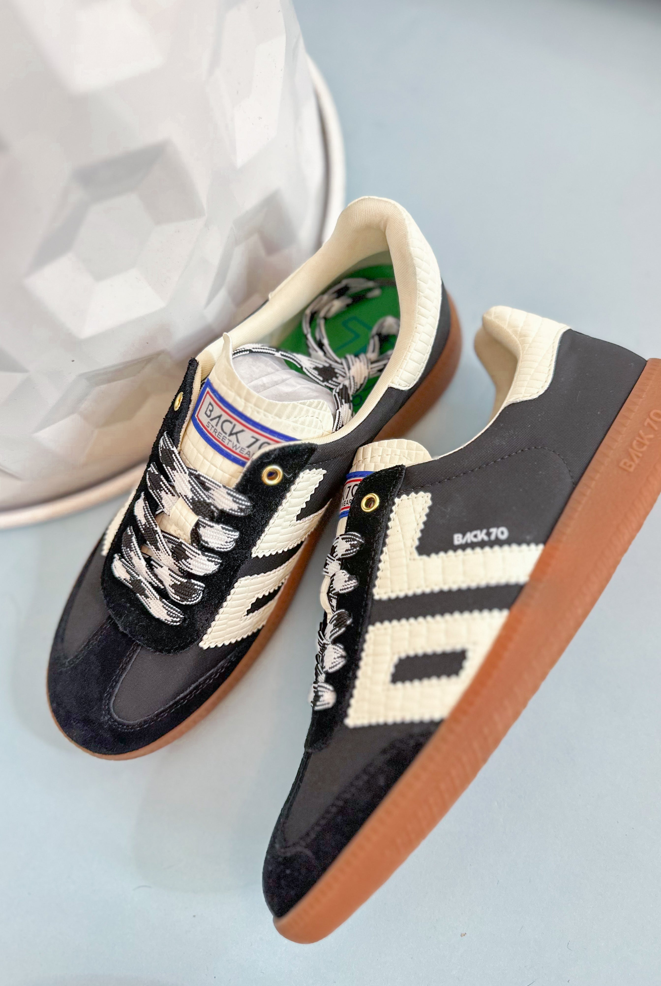 BACK70 Ghost Sneaker in Black - Be You Boutique