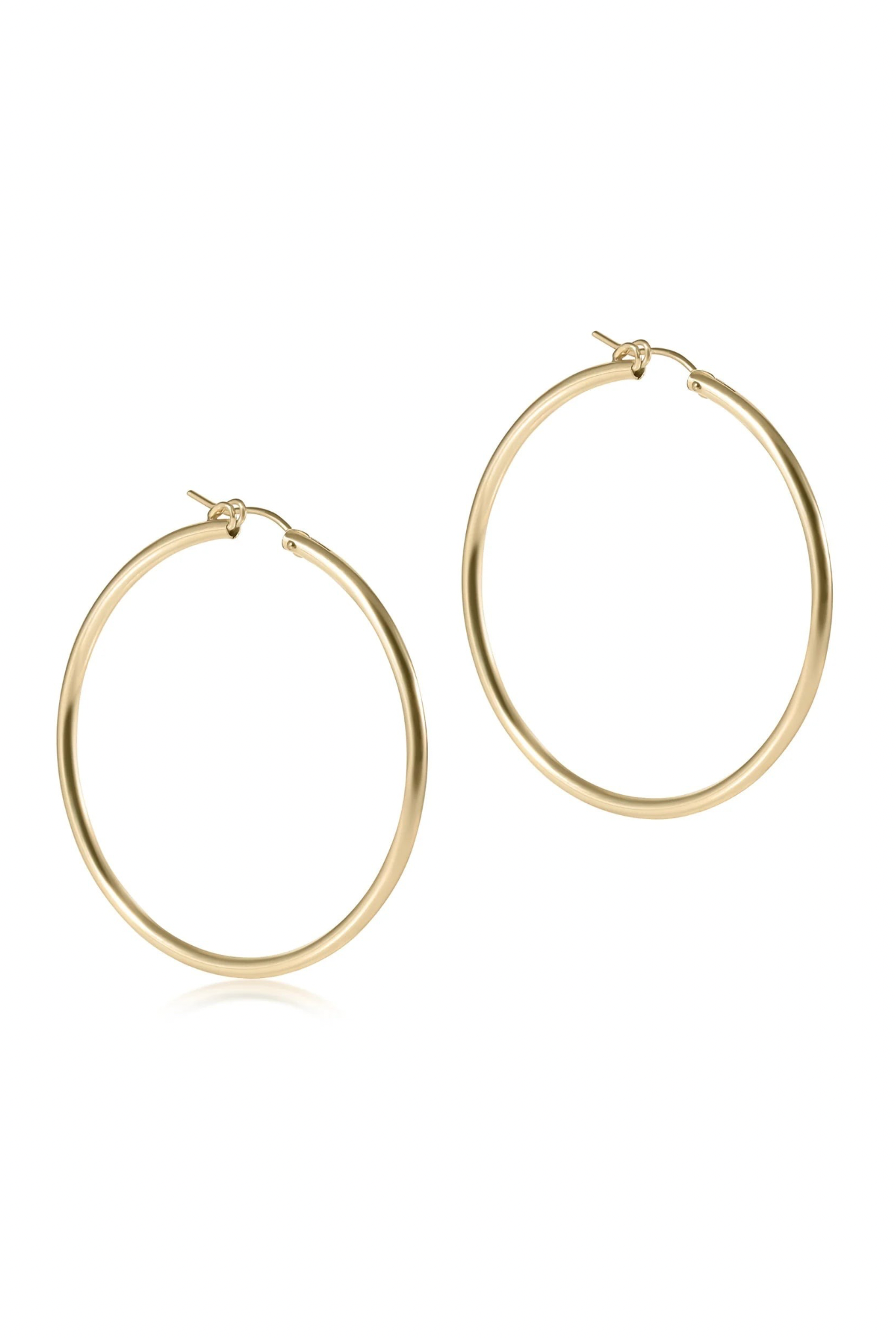 Enewton 2" Smooth Round Gold Hoop - Be You Boutique