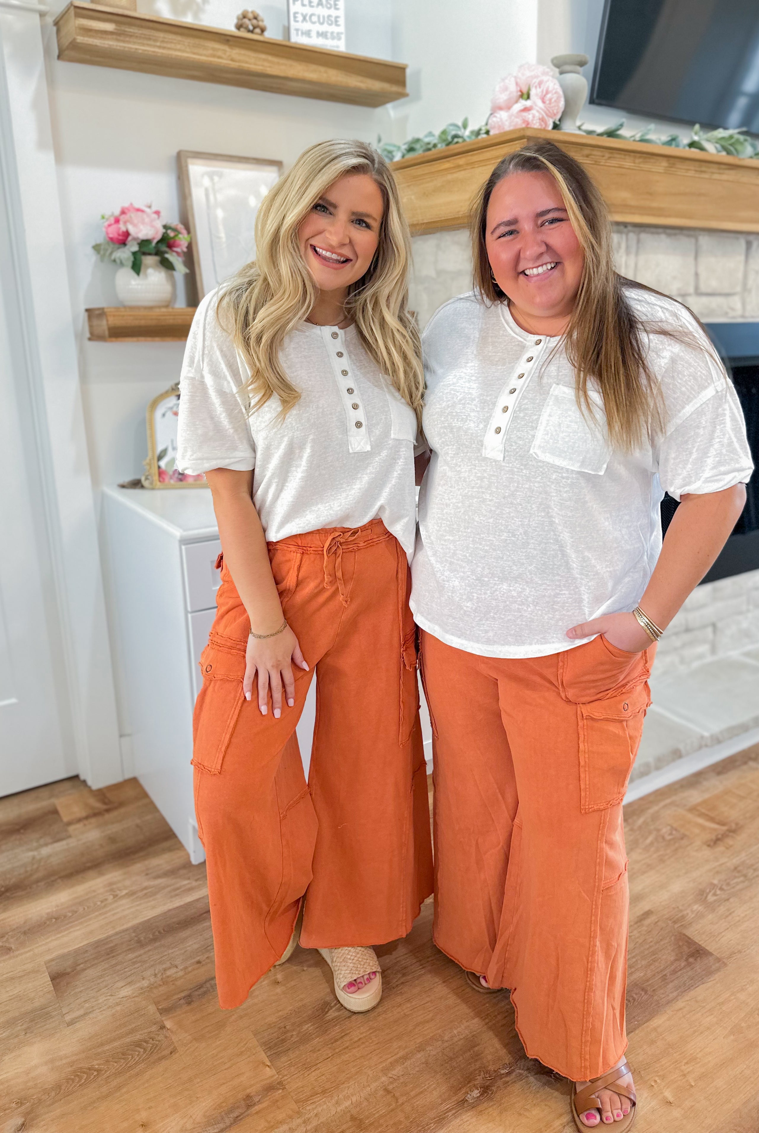 Mateo Mineral Washed Wide Leg Cargo Pants - Be You Boutique