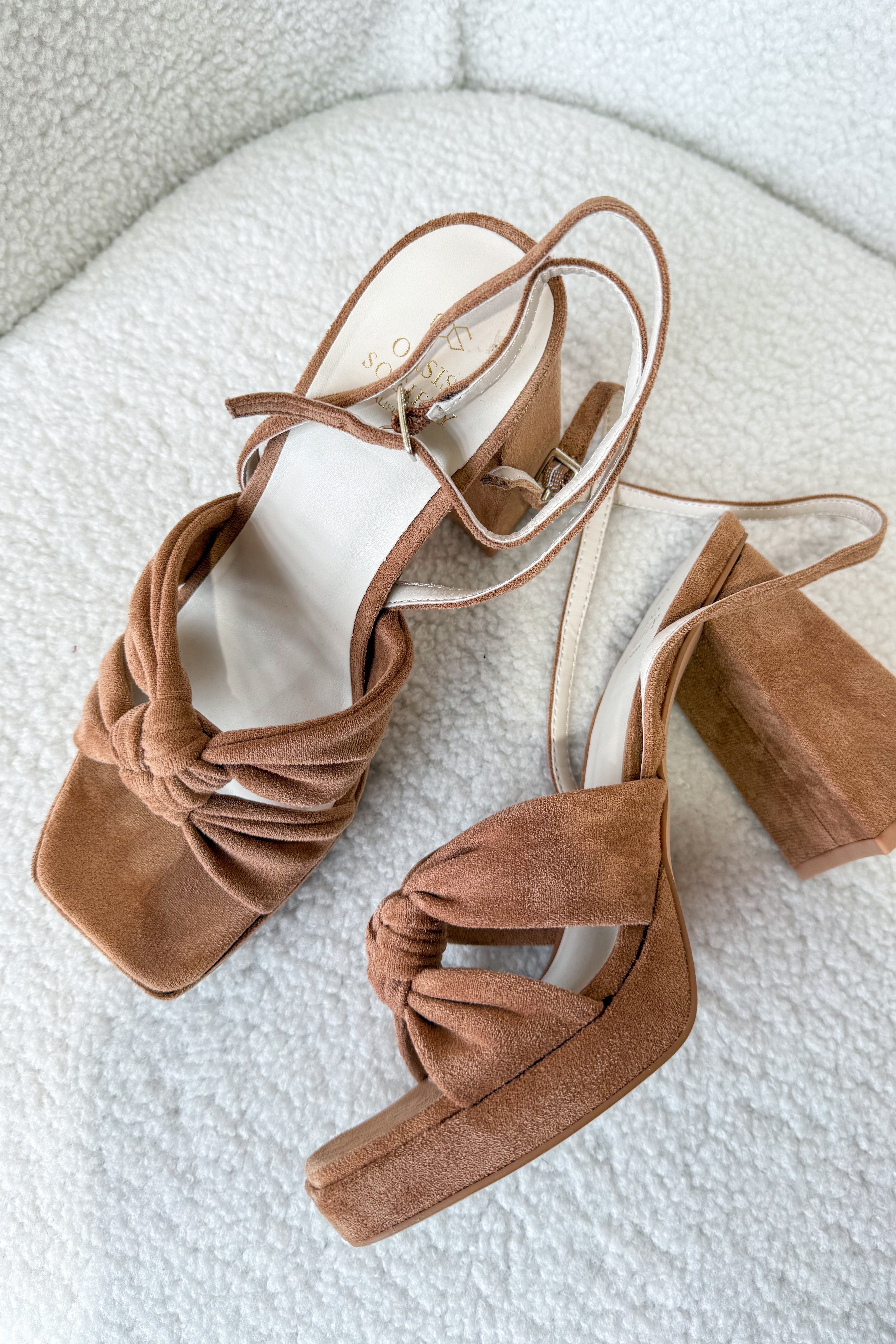 Zoe Knotted Band Platform Heel - Be You Boutique