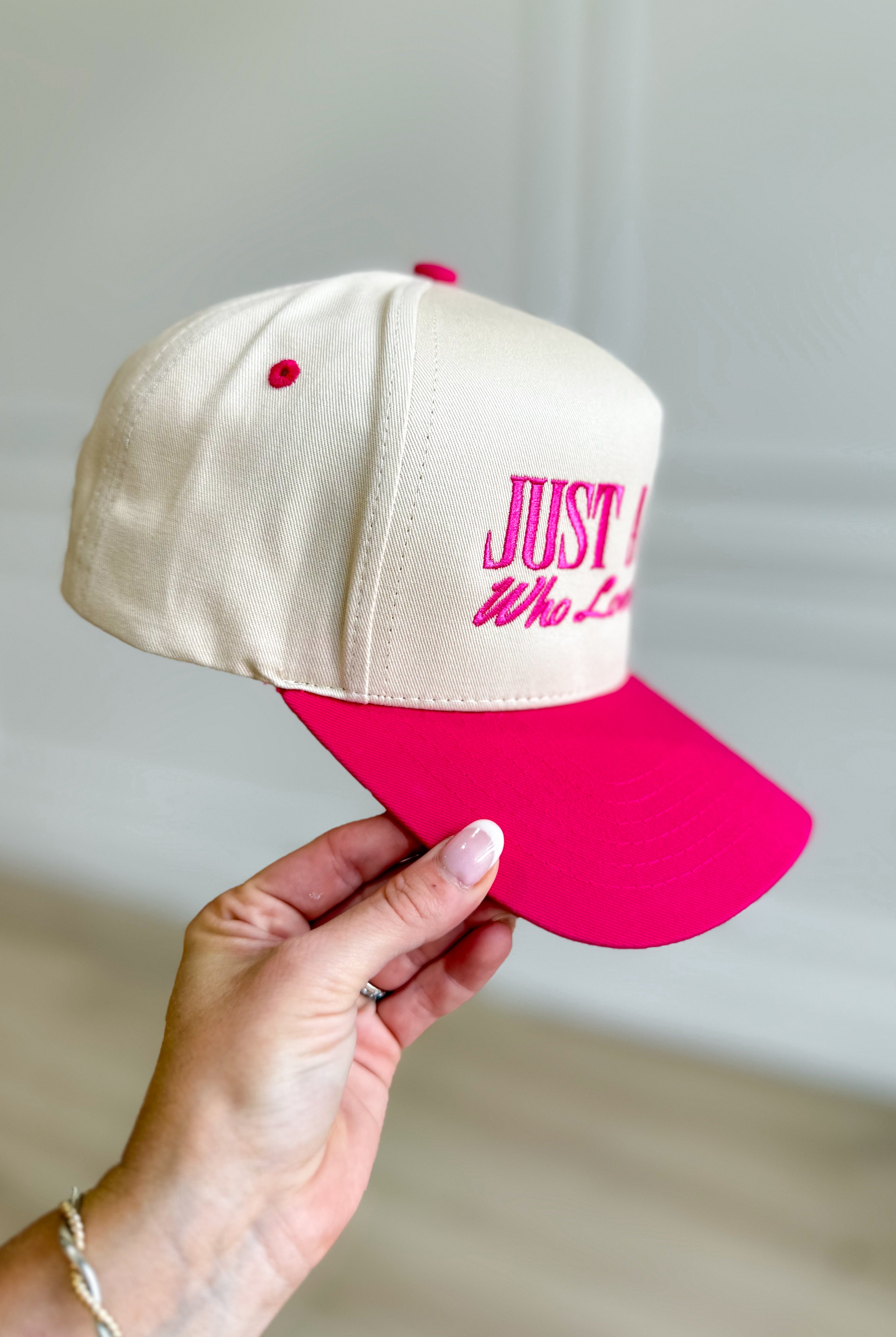 Just a Girl Who Loves Jesus Trucker Hat - Be You Boutique