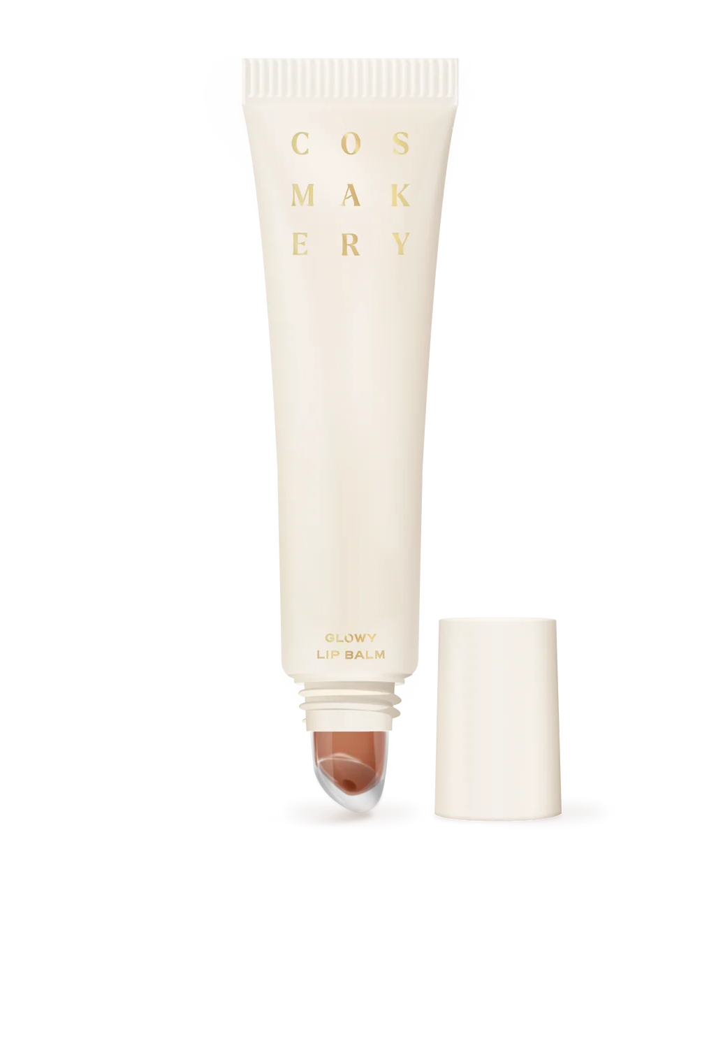 COSMAKERY Let It Glow Glowy Lip Balm Duo featuring two nourishing, shiny lip balms in sleek packaging.