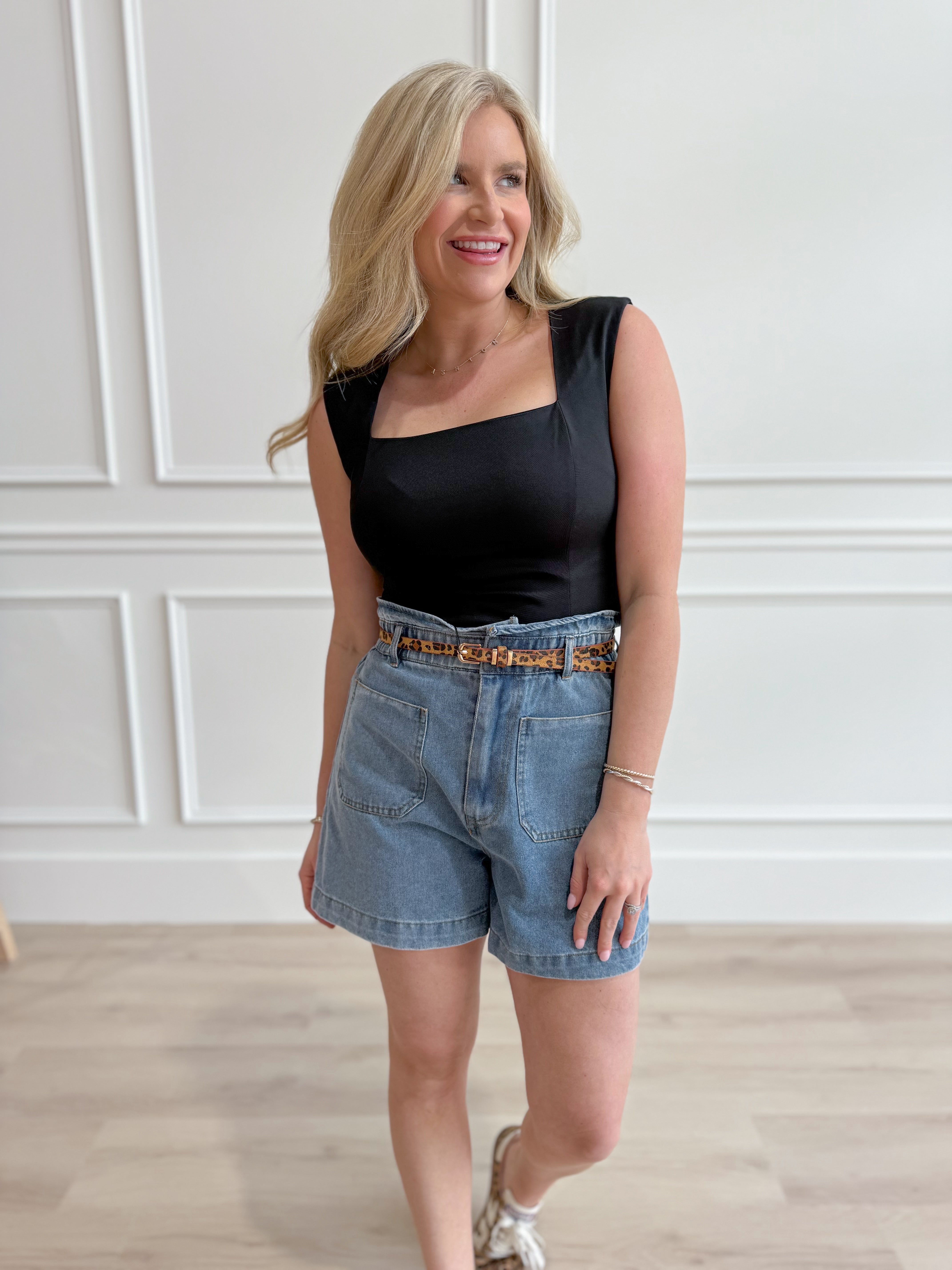 Cory Sleeveless Square Neck Top - Be You Boutique