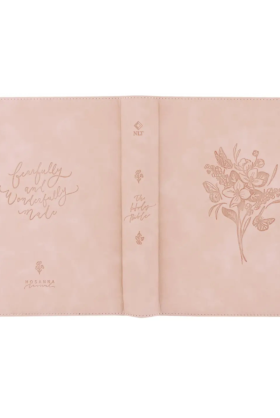 HOSANNA REVIVAL NLT Notetaking Bible with spiral binding and lined pages for scripture notes and personal reflections.