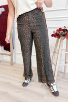 Cooper Leopard Print Straight Leg Pant - Be You Boutique