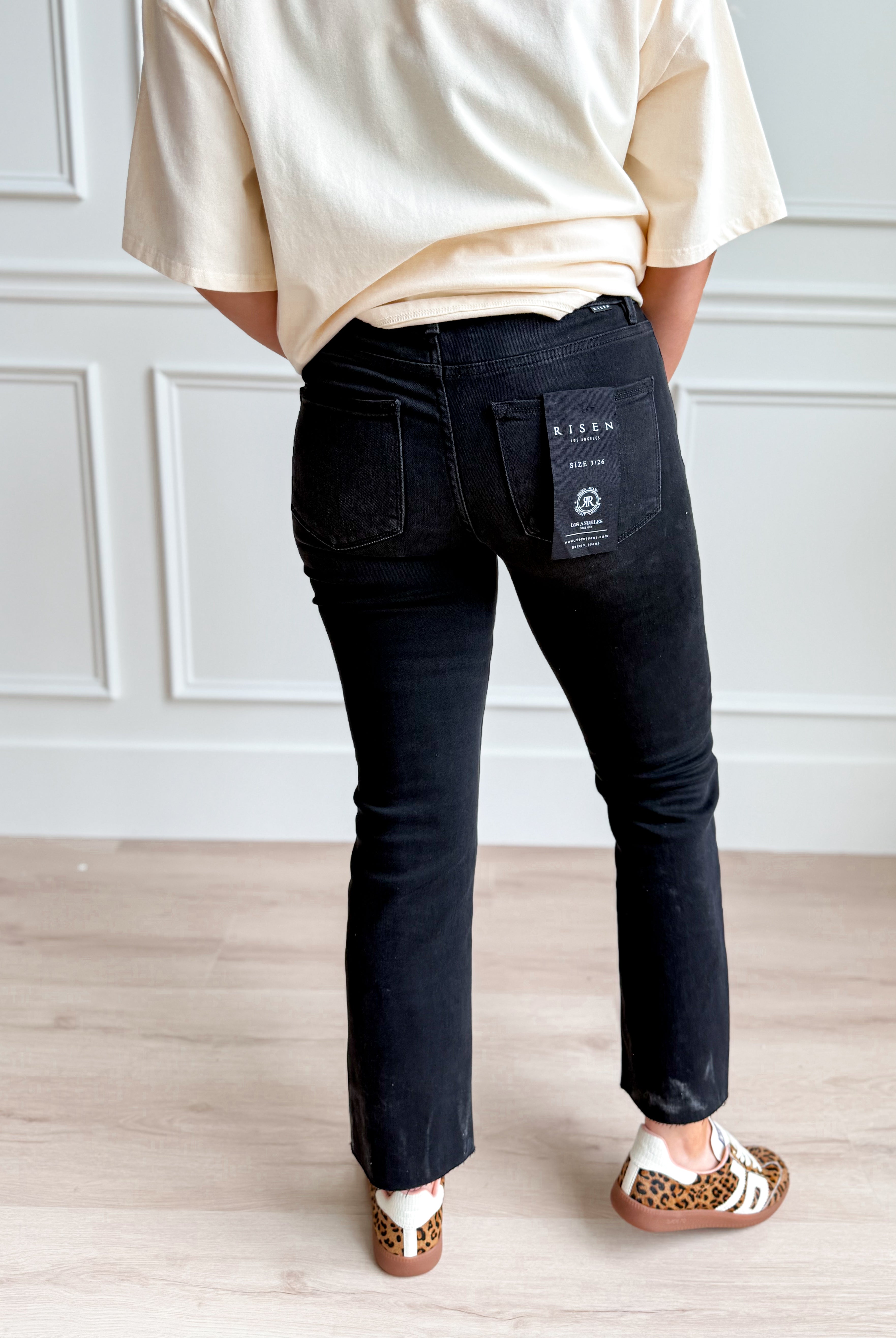 Risen John Mid Rise Straight Raw Edge Jeans - Be You Boutique