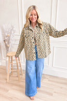 Laura Animal Print Collared Shacket - Be You Boutique