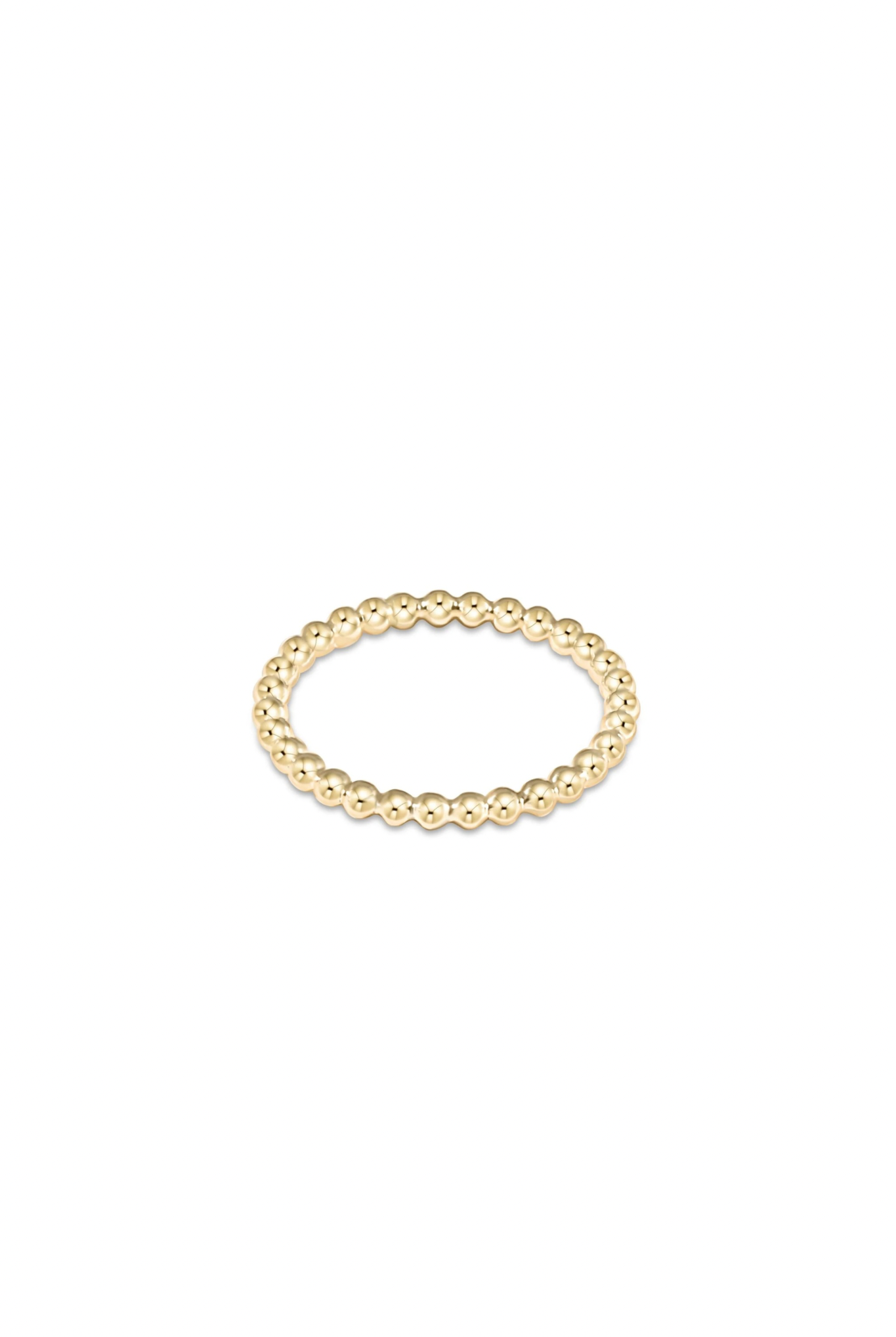 Enewton 2mm Beaded Gold Ring - Be You Boutique