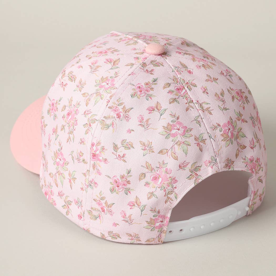 MOMMIN Embroidered Flower Trucker Hat - Be You Boutique
