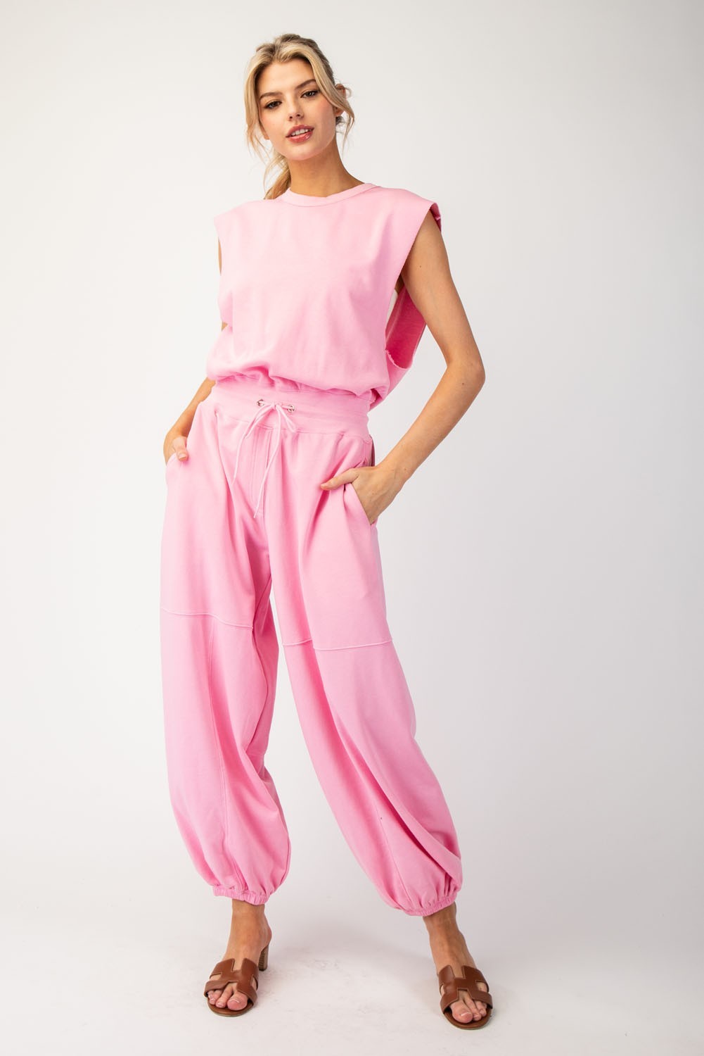 Raelynn Mineral Washed Jumpsuit - Be You Boutique