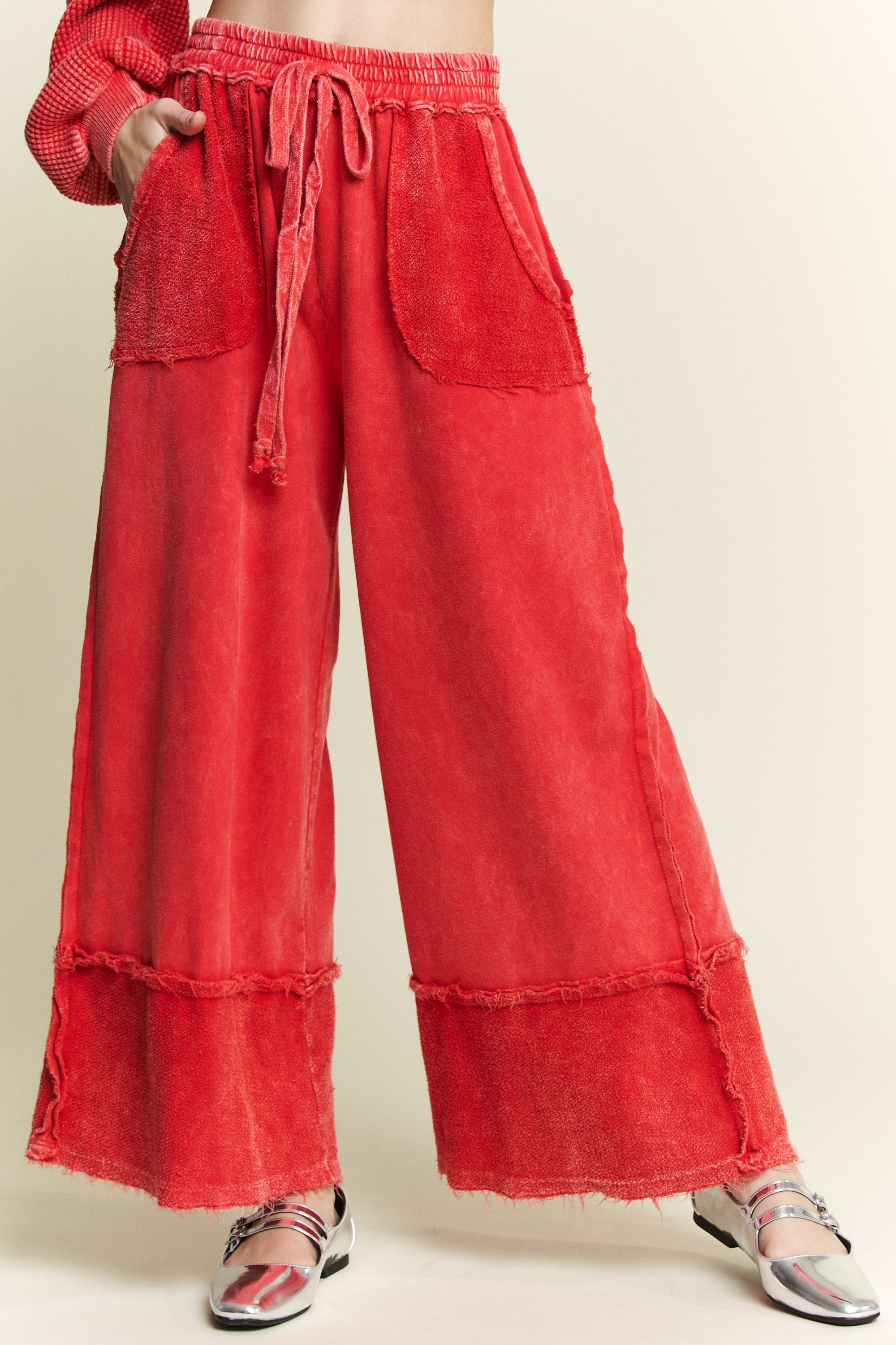 Karigan Frayed Hem Wide Leg Pant - Be You Boutique