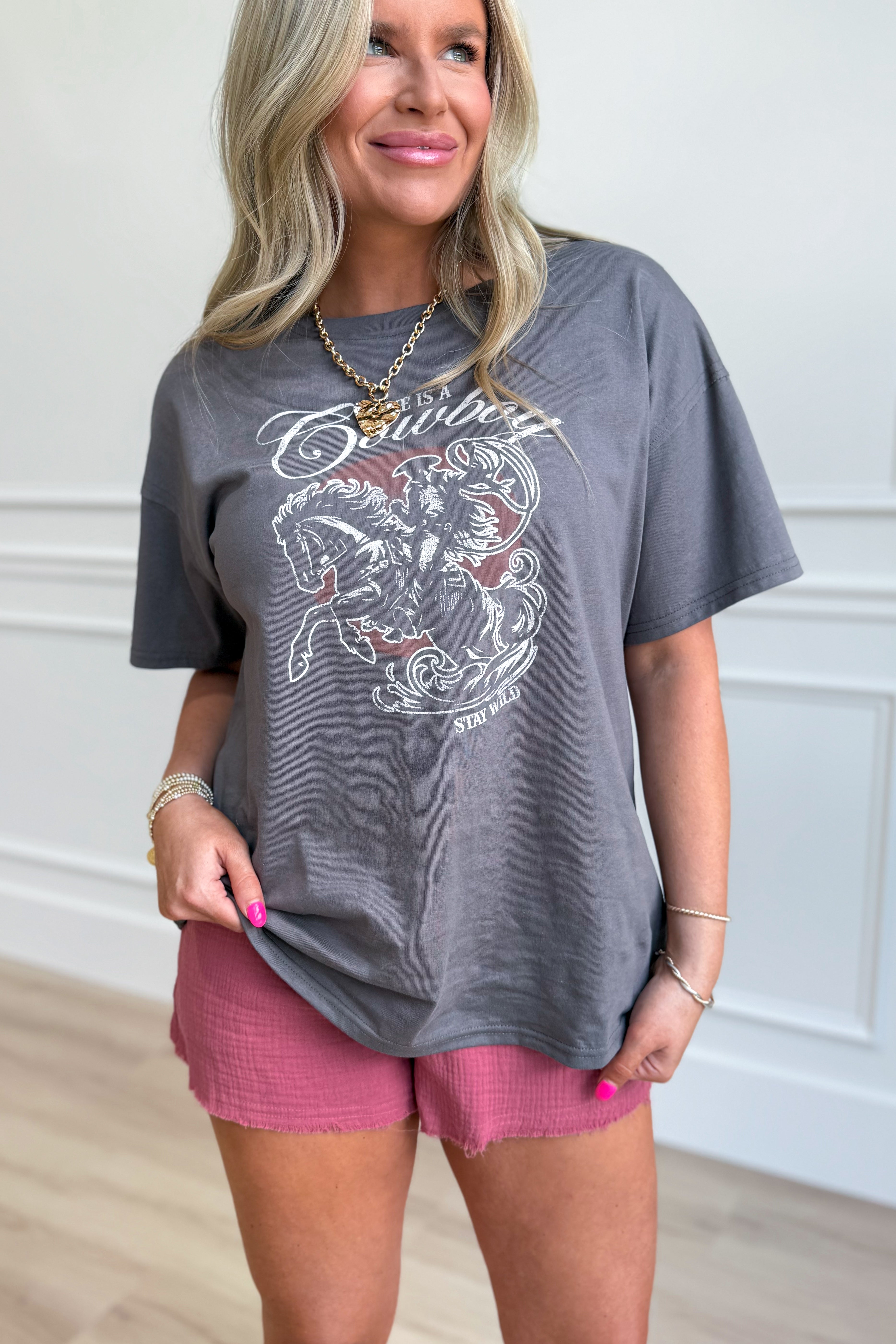 Chase Oversized Graphic T Shirt - Be You Boutique