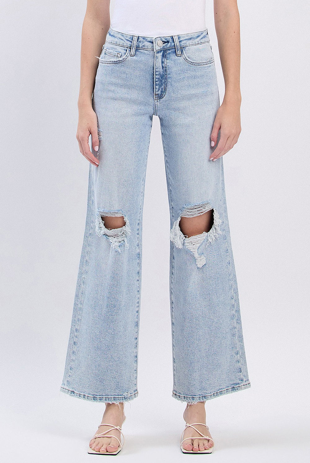 Vervet Slick High Rise Vintage Wide Leg Jean from 146 Core Jeans collection, showcasing classic denim with a high waist and wide legs.