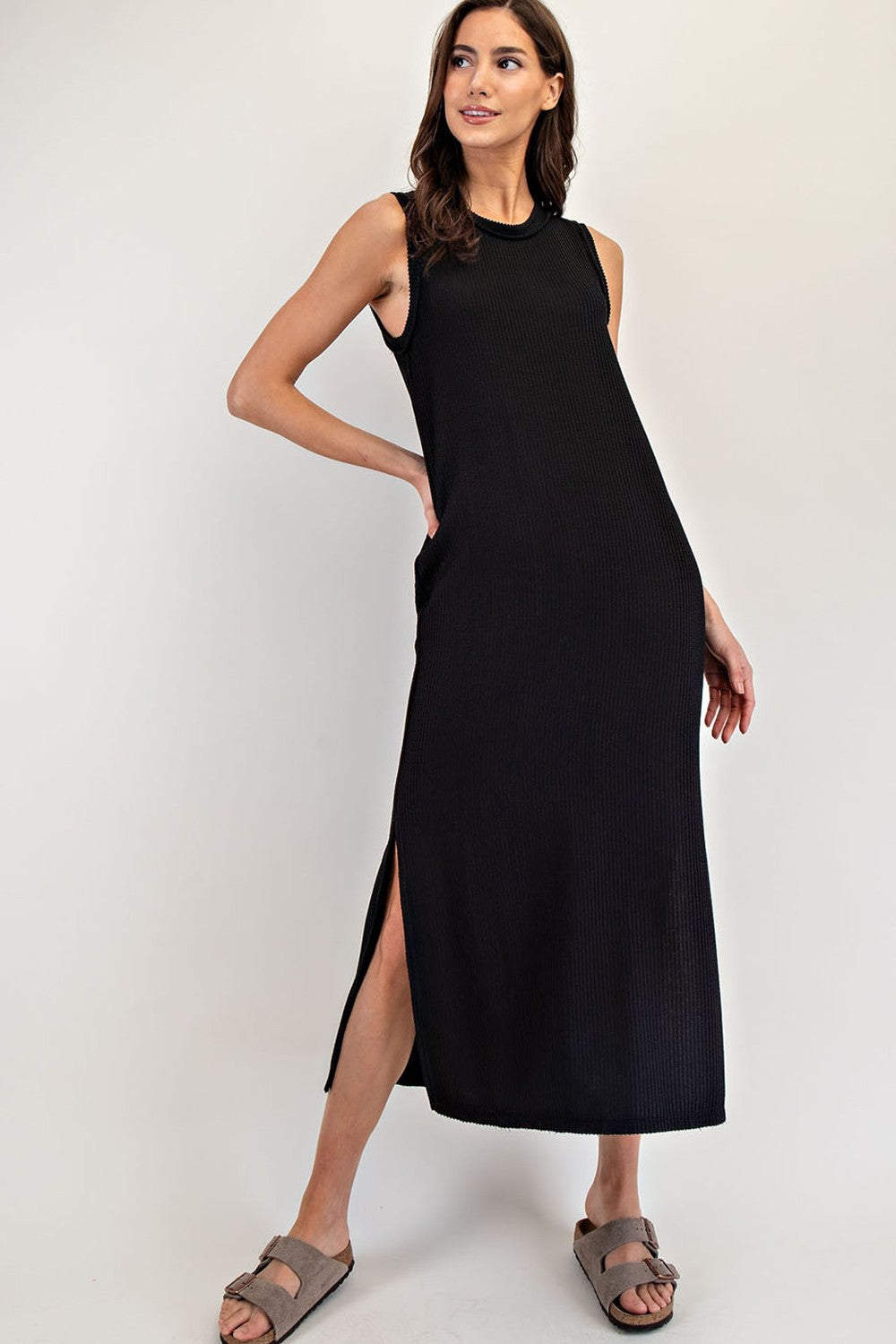 Blakely Ribbed Midi Dress - Be You Boutique