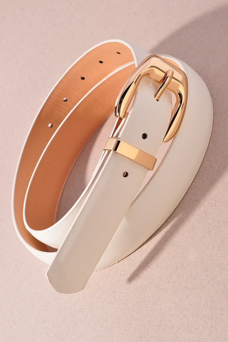 Squared Bubbled U Buckled Belt (multi) - Be You Boutique