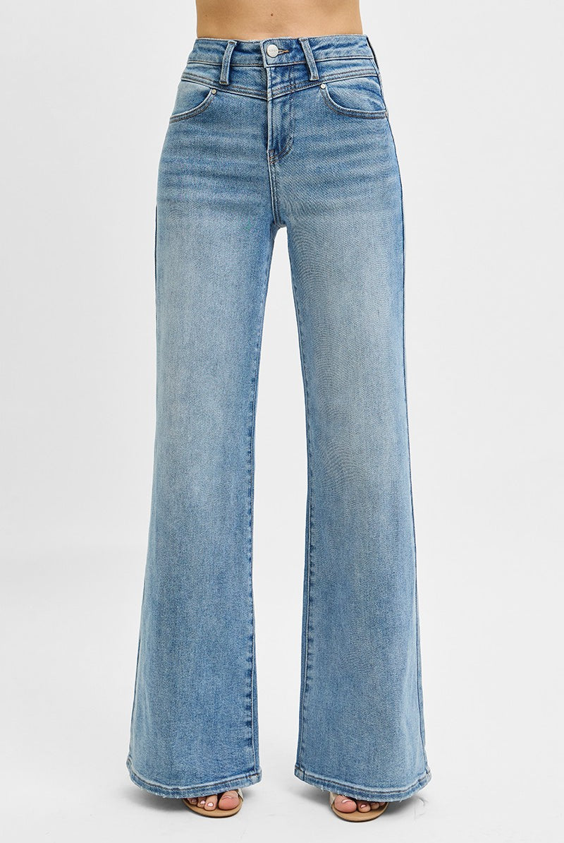 Risen Cory High Rise Front Yoke Detail Jean - Be You Boutique