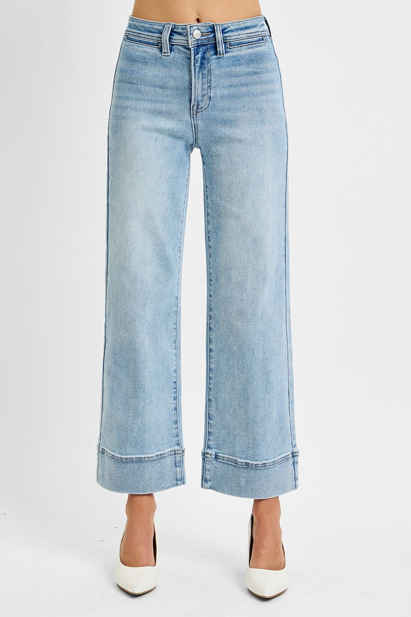 Risen Bruce High Rise Wide Leg Jean - Be You Boutique