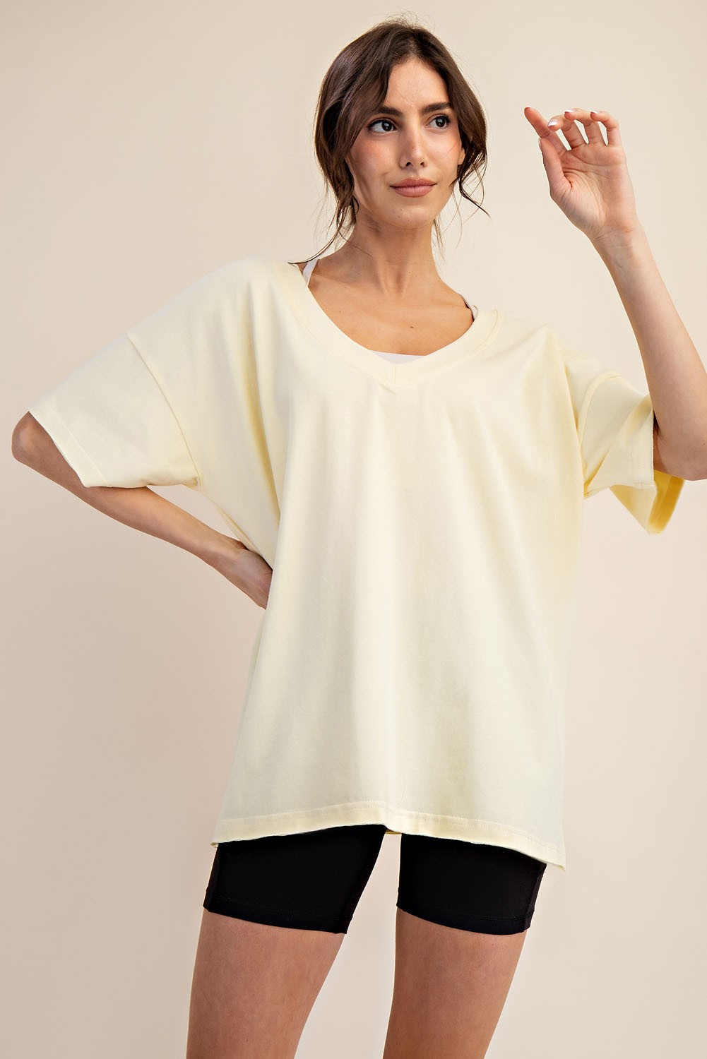 Laney Cotton Oversized Short Sleeve Top - Be You Boutique