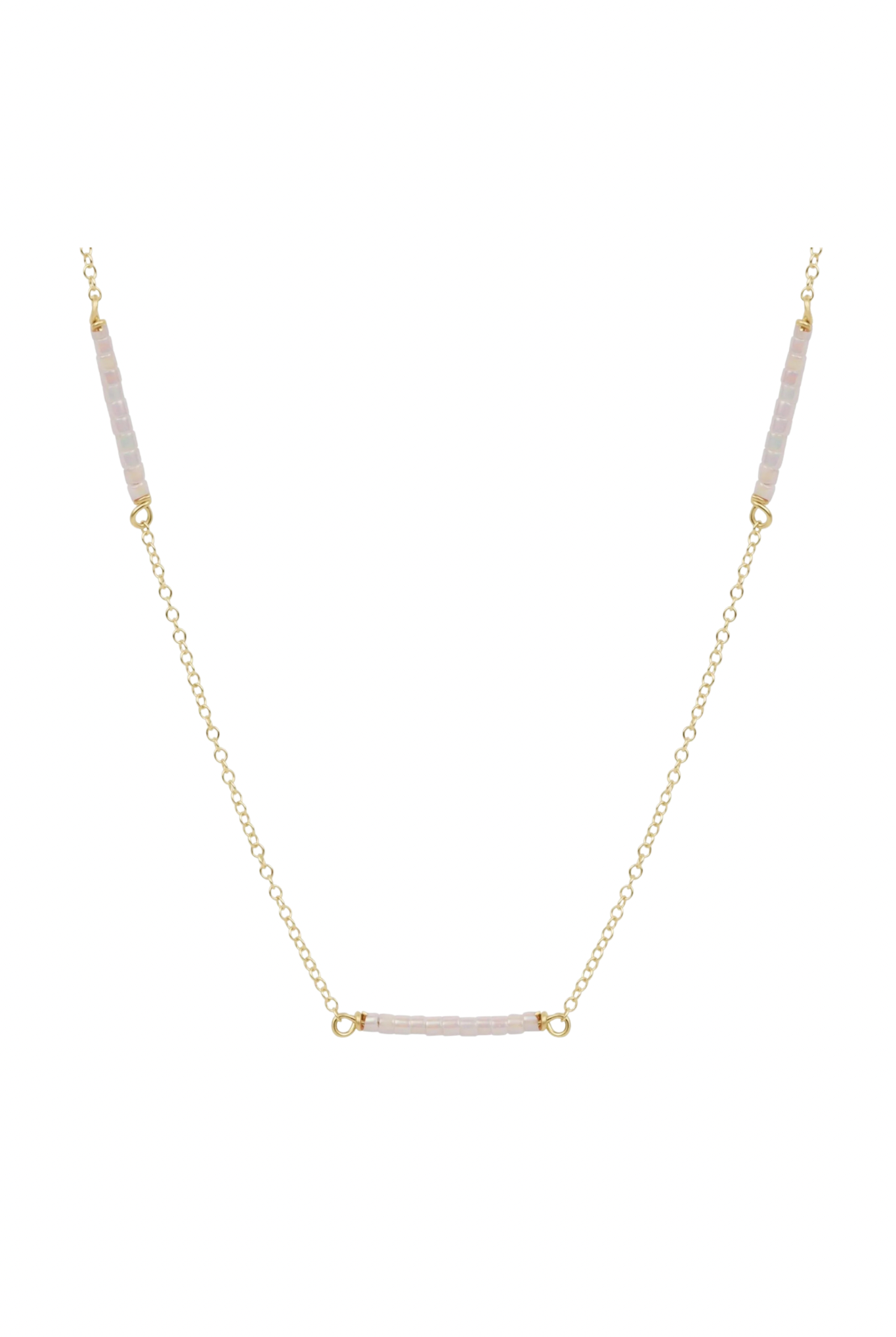 Enewton Silky White Hope Bliss Gold Necklace with delicate chain, elegant jewelry piece, designed for stylish accessories.