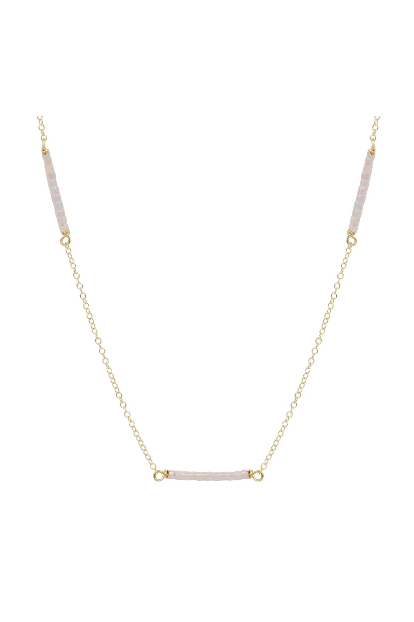 Enewton Silky White Hope Bliss Gold Necklace with delicate chain, elegant jewelry piece, designed for stylish accessories.