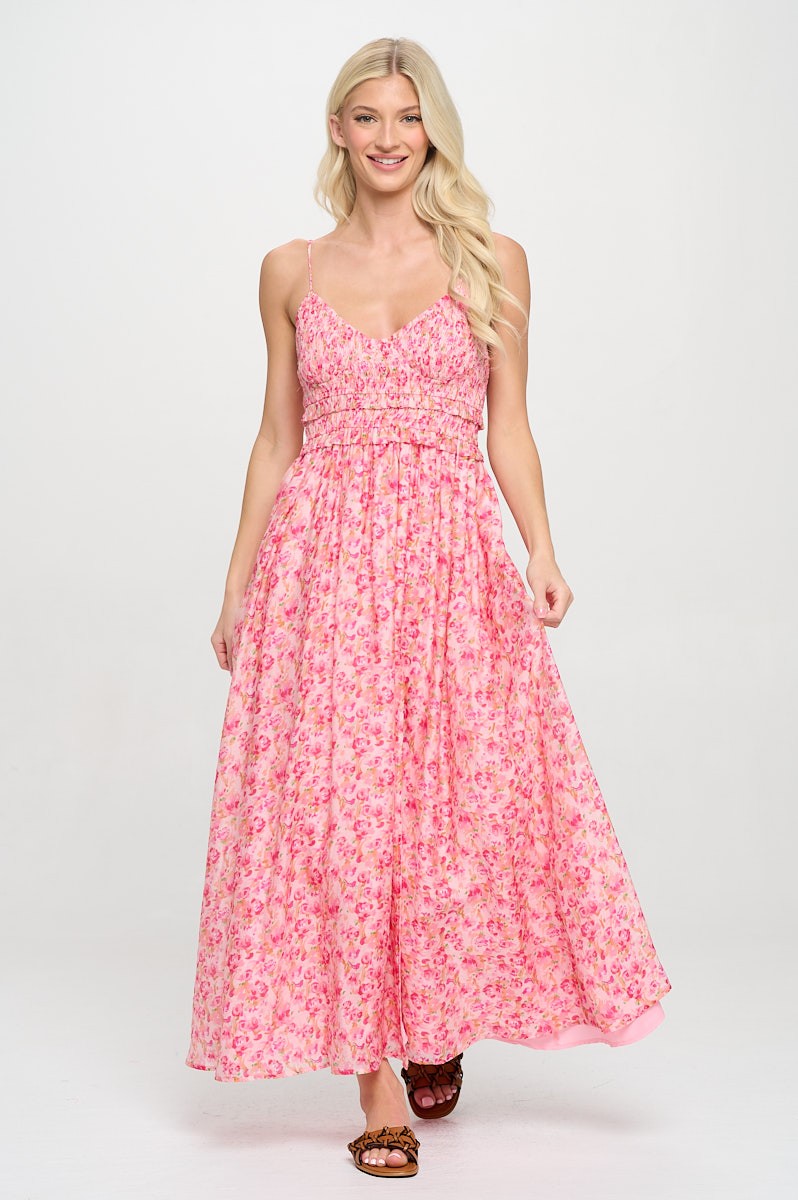 Rosy Breeze Maxi Dress - Be You Boutique