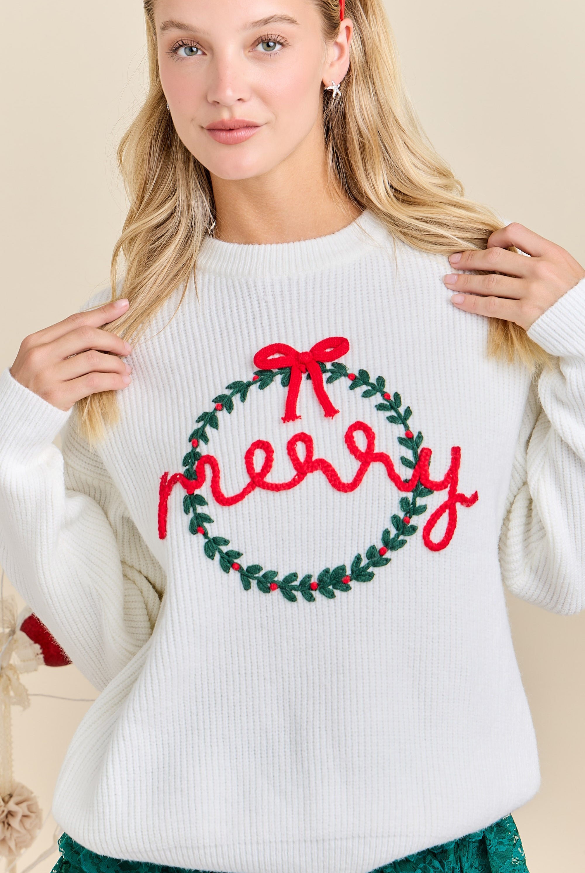 Merry Time Of The Year Sweater - Be You Boutique