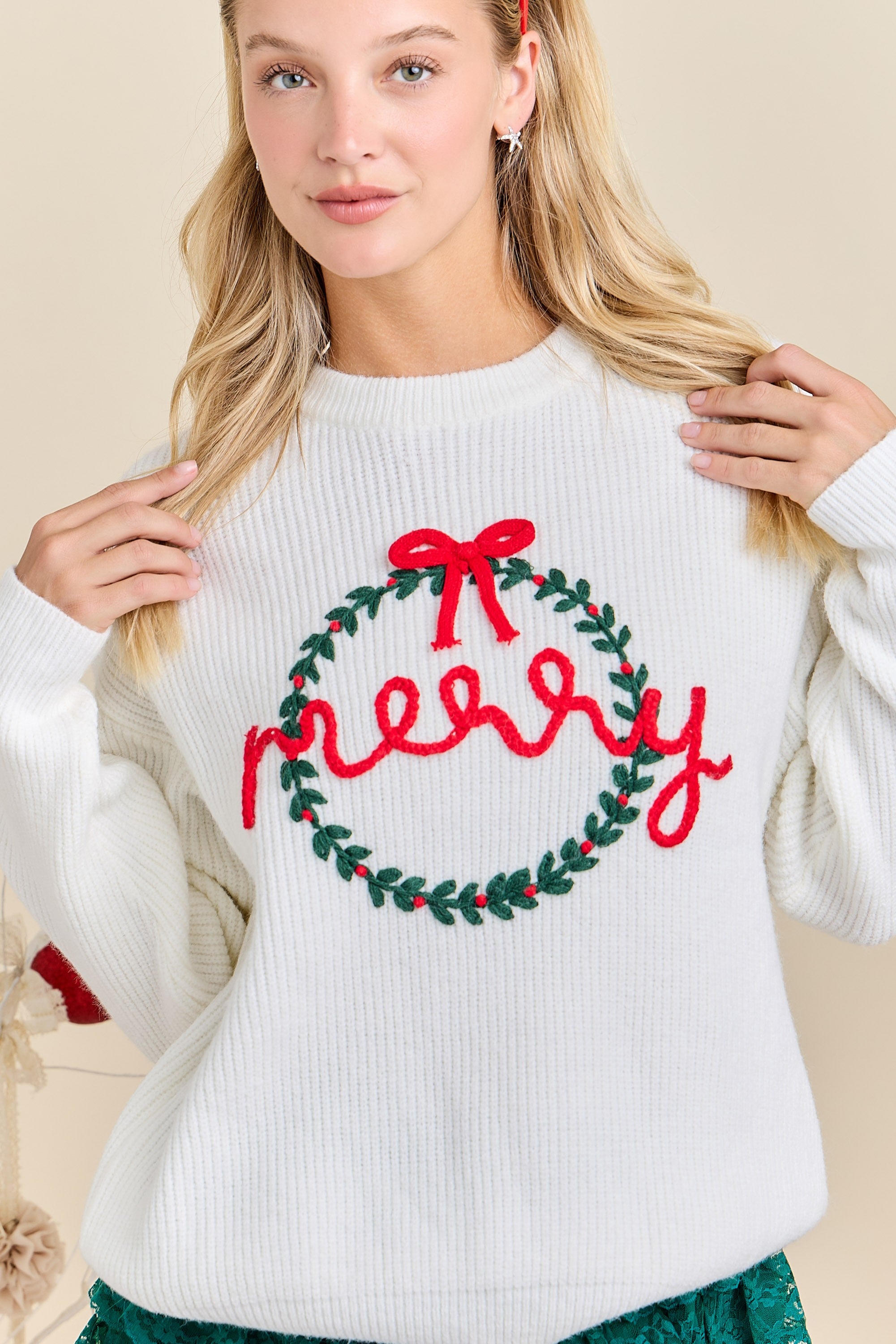 Merry Time Of The Year Sweater - Be You Boutique