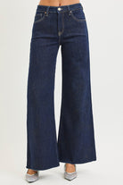 Risen Manny High Rise Tummy Control Gold Palazzo Pant - Be You Boutique