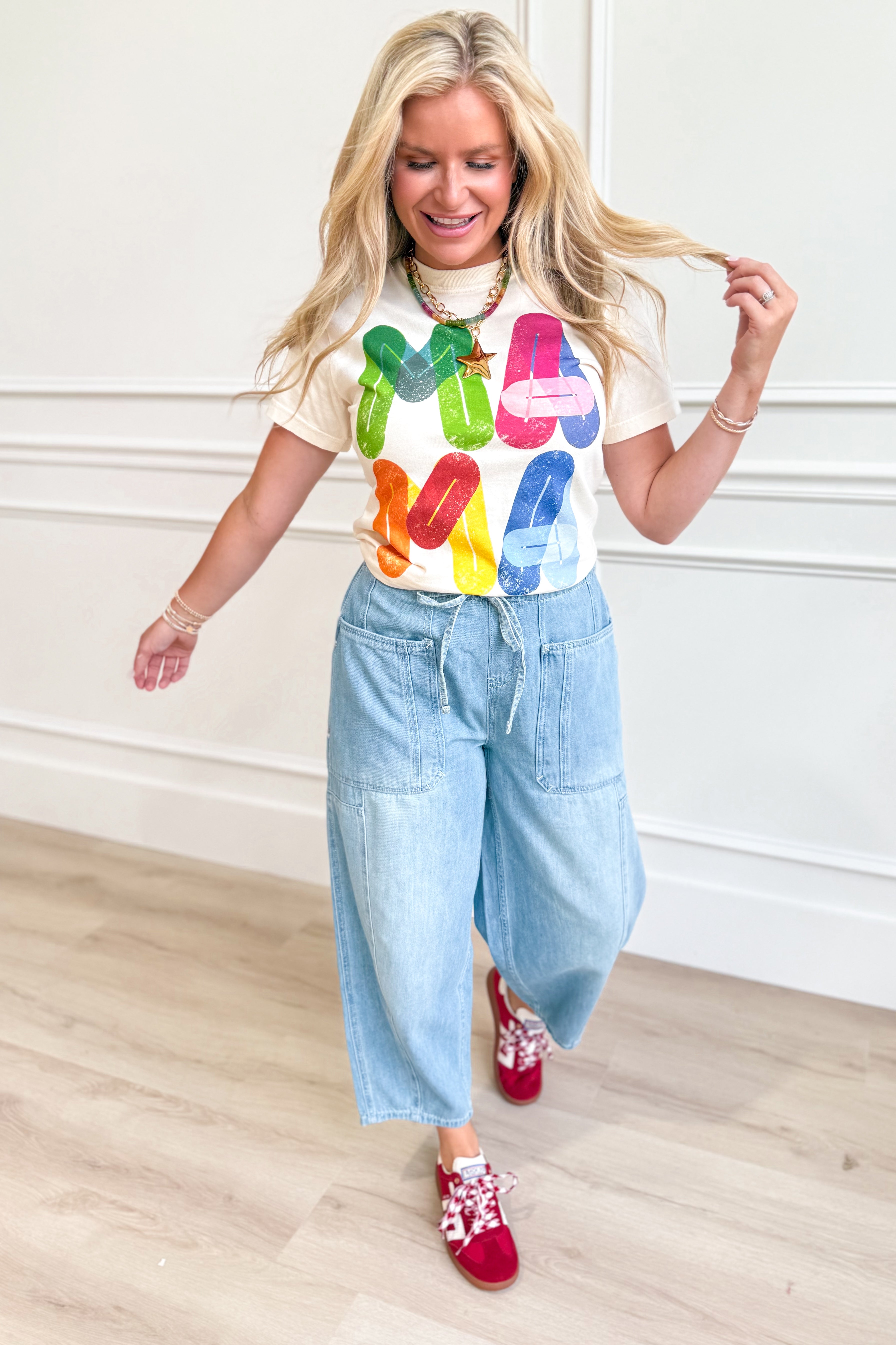 Bright and Cheerful Mama Graphic T-Shirt - Be You Boutique