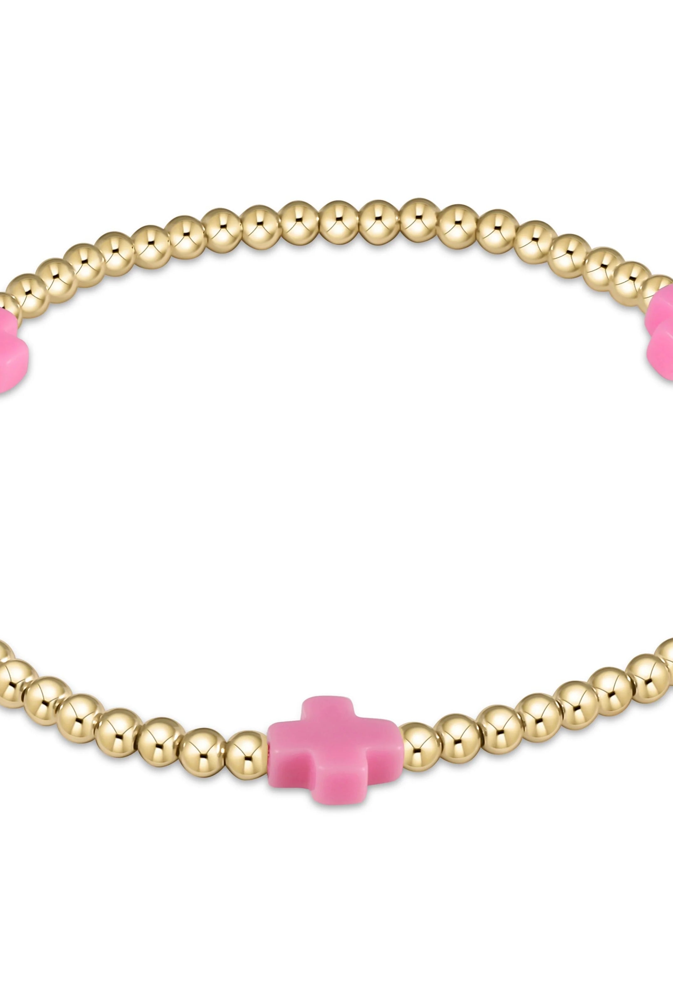 Enewton 3mm Signature Cross Gold Bracelet - Be You Boutique